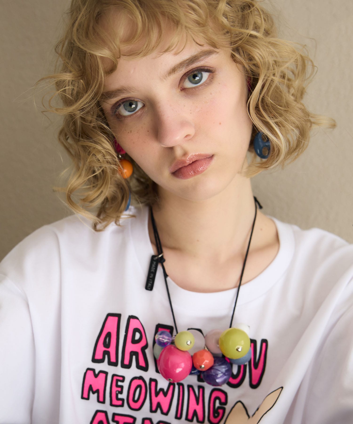 【MABEL】カラフルボリュームネックレス