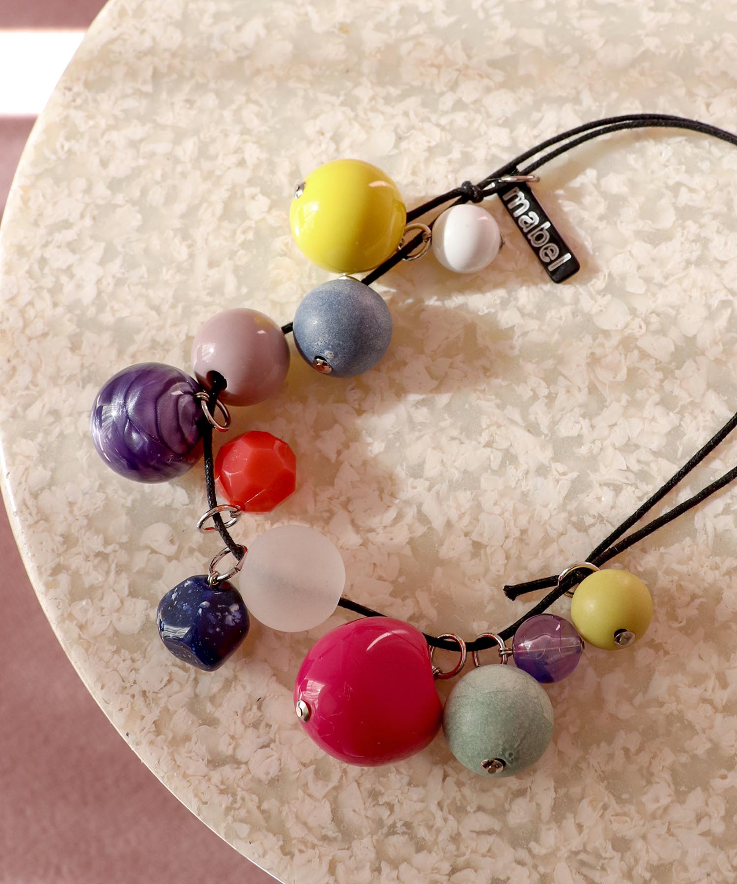 【MABEL】カラフルボリュームネックレス