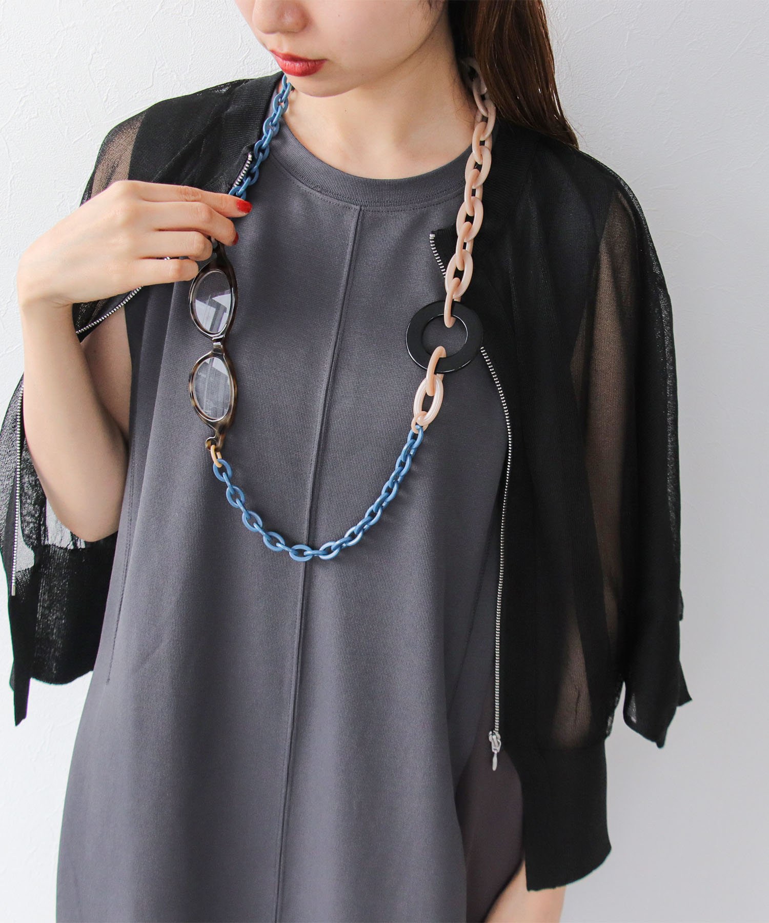 新色入荷【MABEL】ルーペ付きネックレス