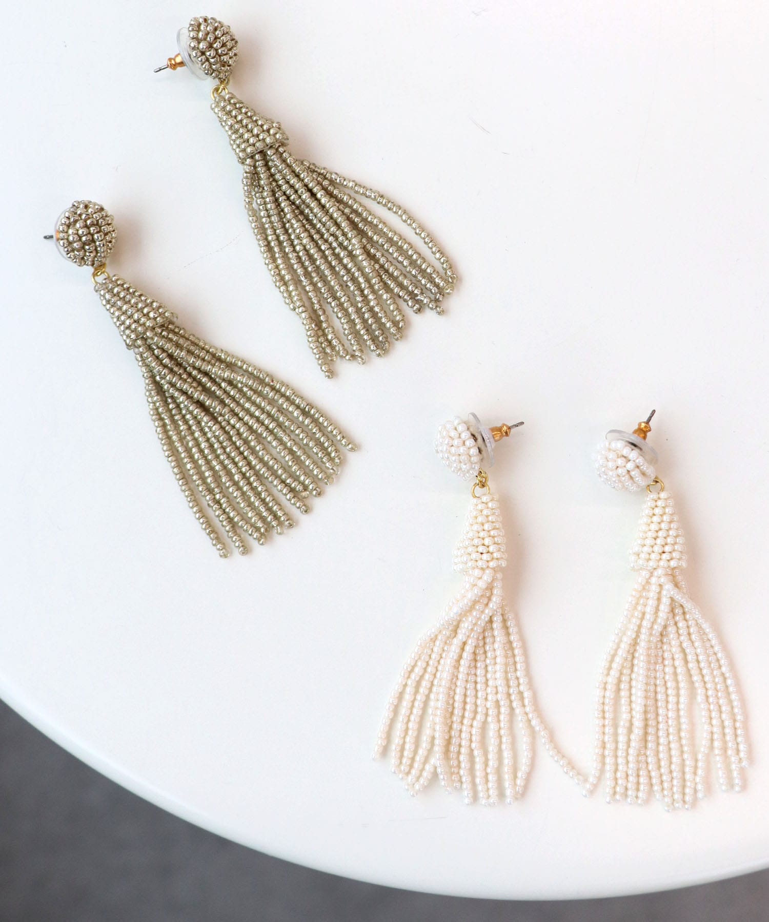 【MAYGLOBE 】ビーズタッセルピアス