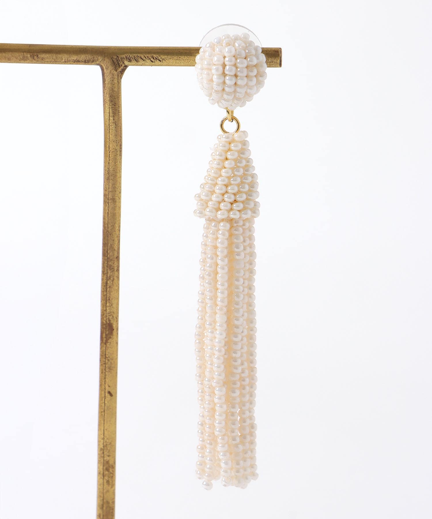 【MAYGLOBE 】ビーズタッセルピアス