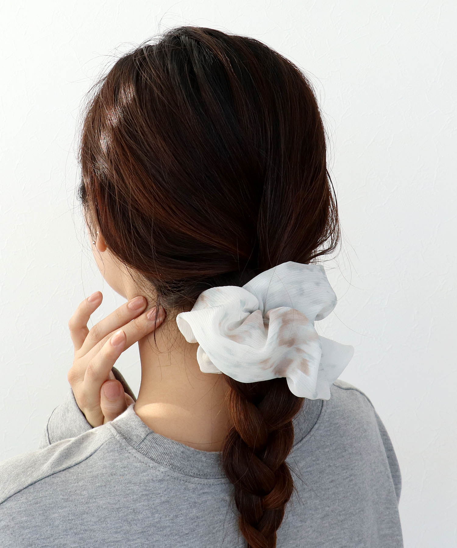 タイダイ柄ビッグシュシュ