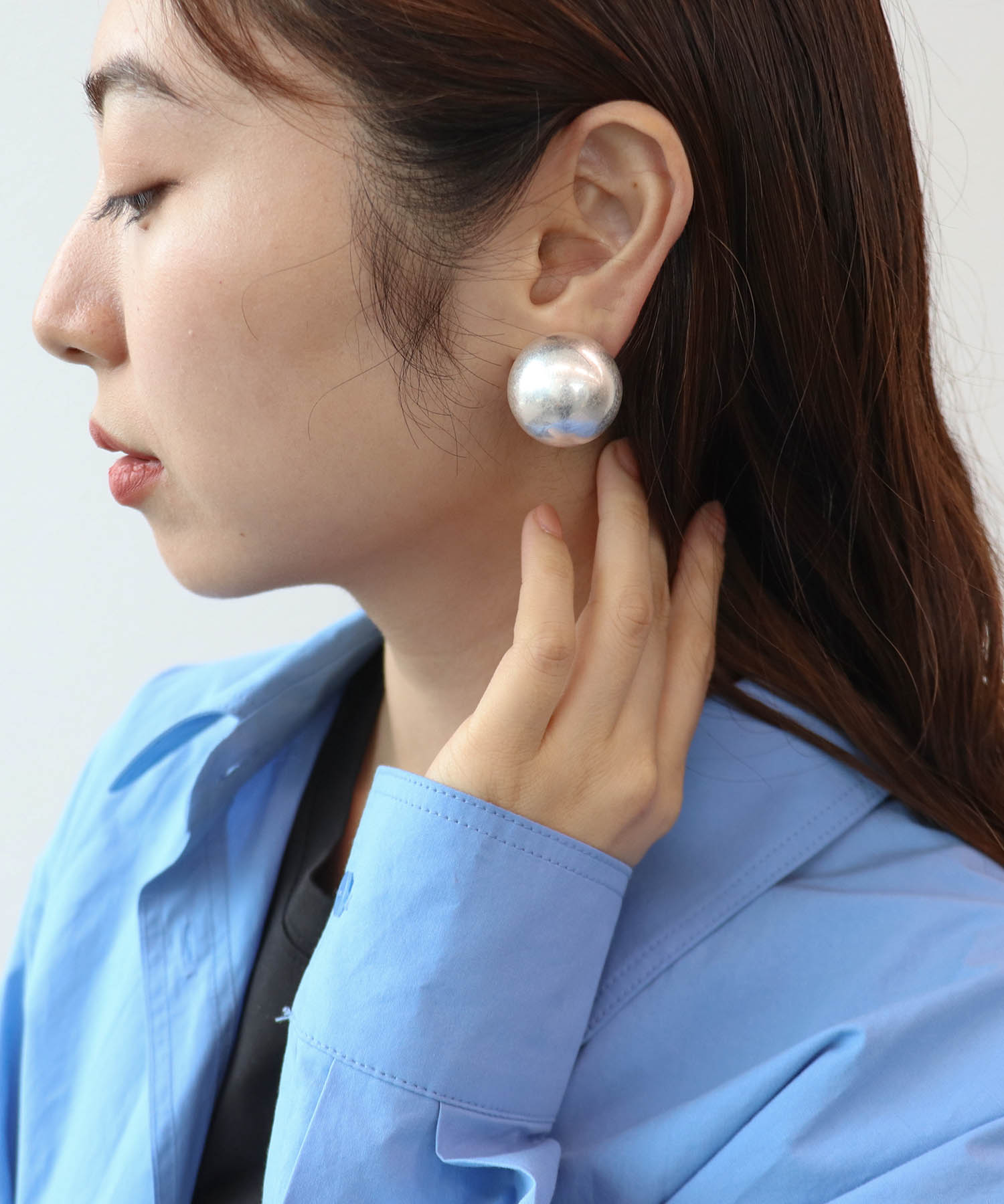 【LIMITED NUMBER】マットメタルボールイヤリング