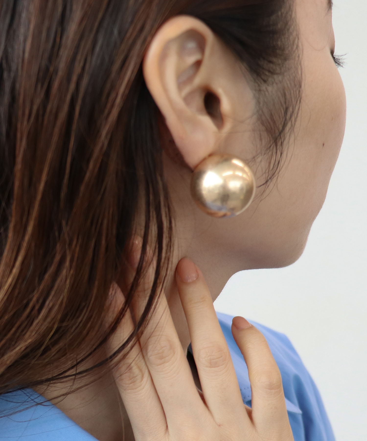 【LIMITED NUMBER】マットメタルボールイヤリング