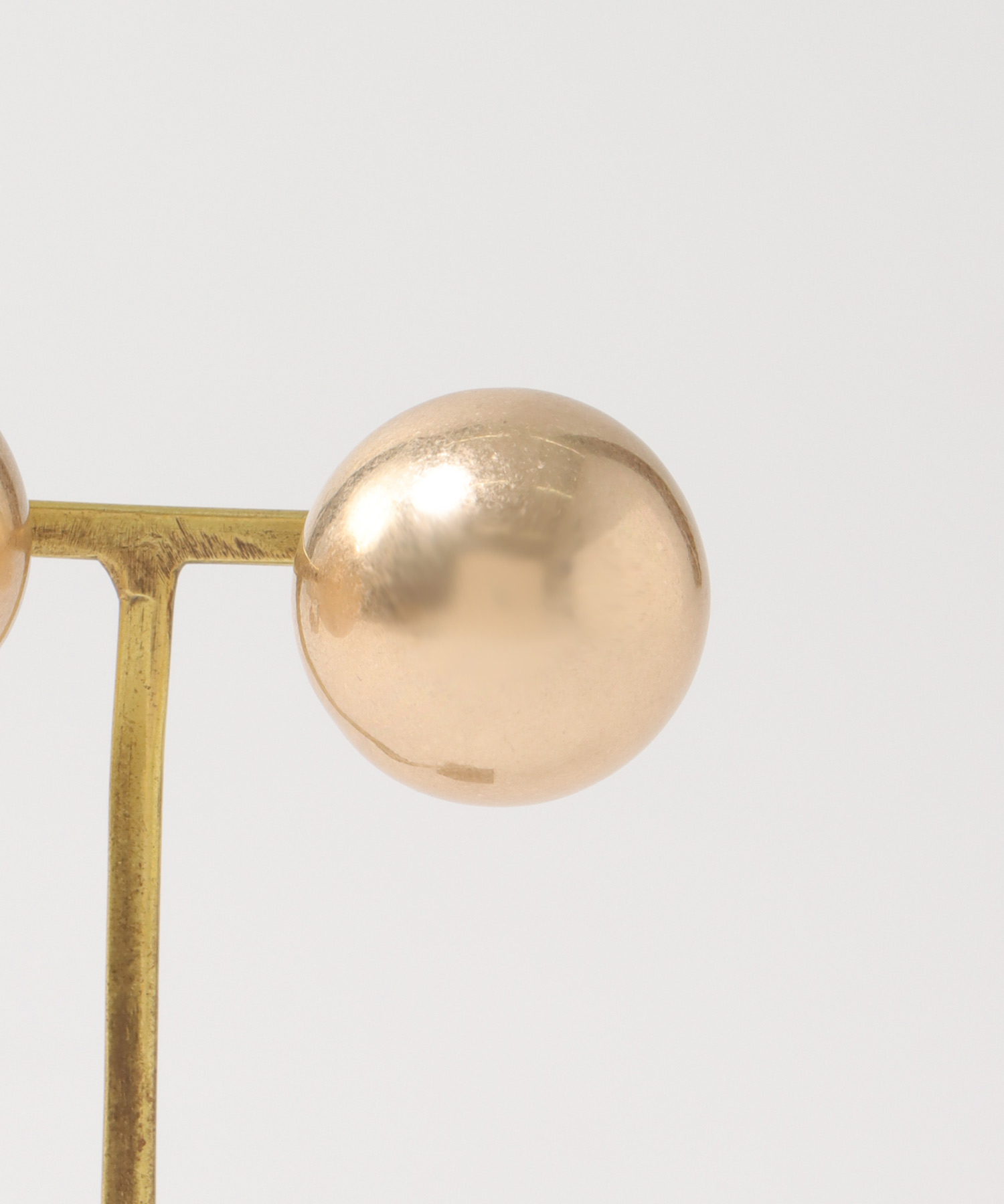 【LIMITED NUMBER】マットメタルボールイヤリング