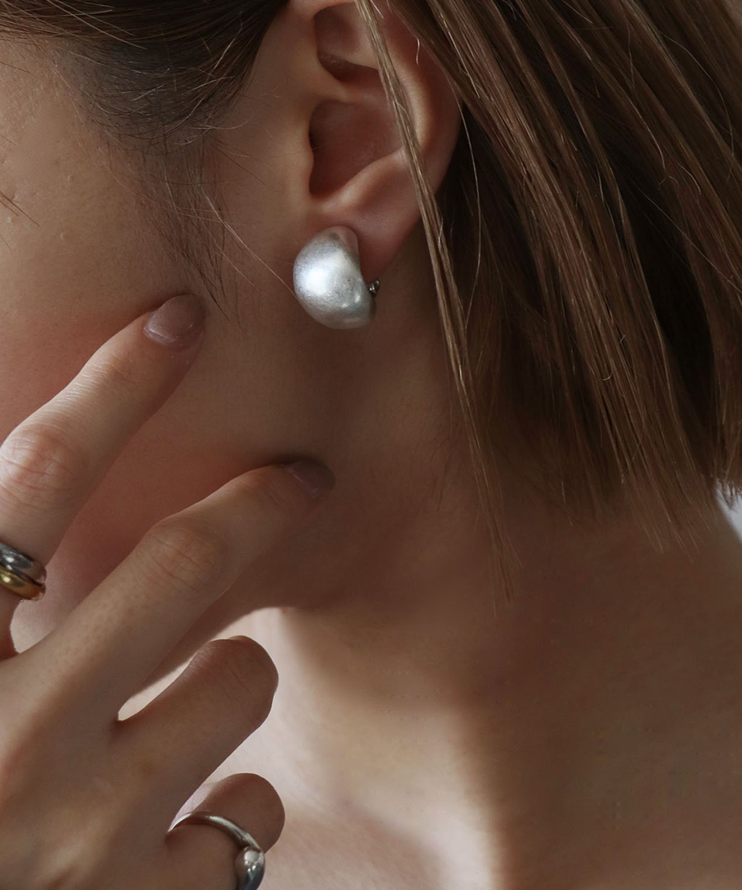 【LIMITED NUMBER】メタルボリュームイヤリング