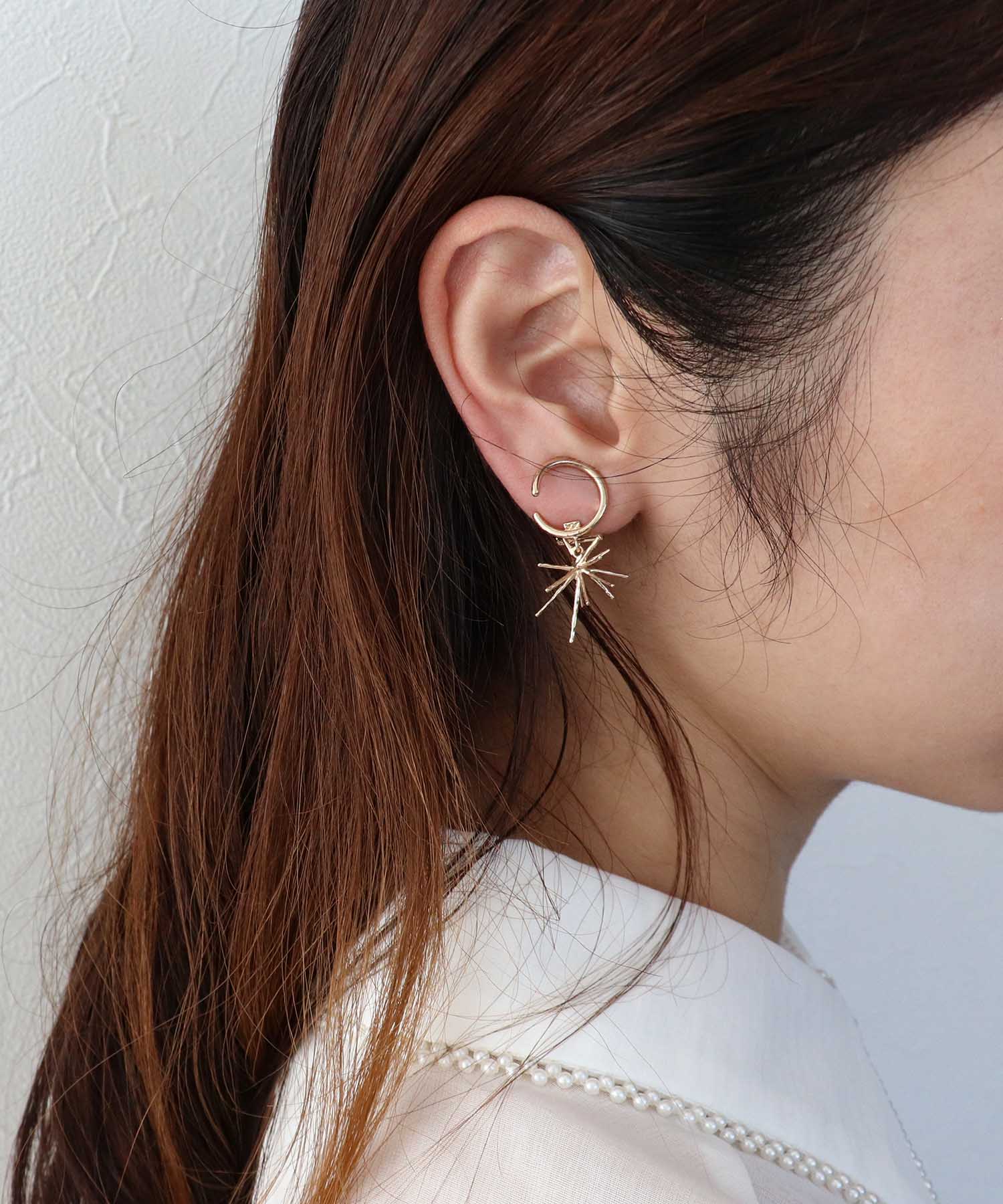 【LIMITED NUMBER】ブライトスターカーブイヤリング