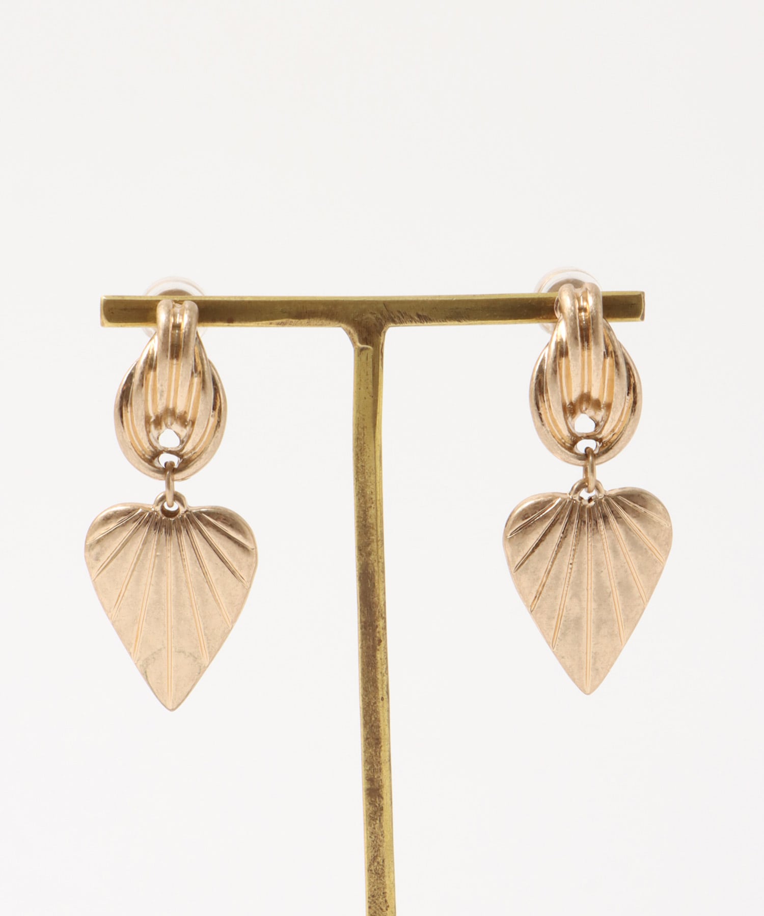 【LIMITED NUMBER】エスニック風ハートイヤリング