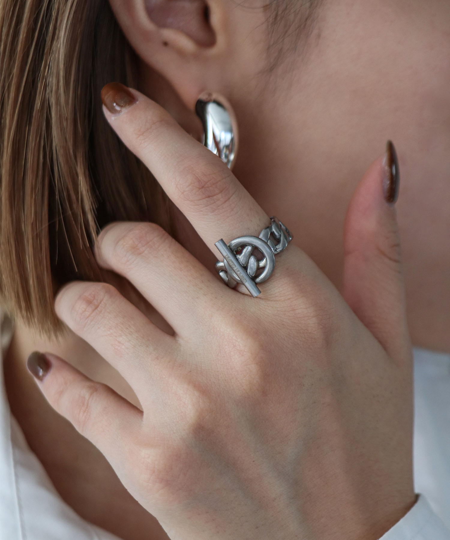 【LIMITED NUMBER】チェーンステンレスリング#13