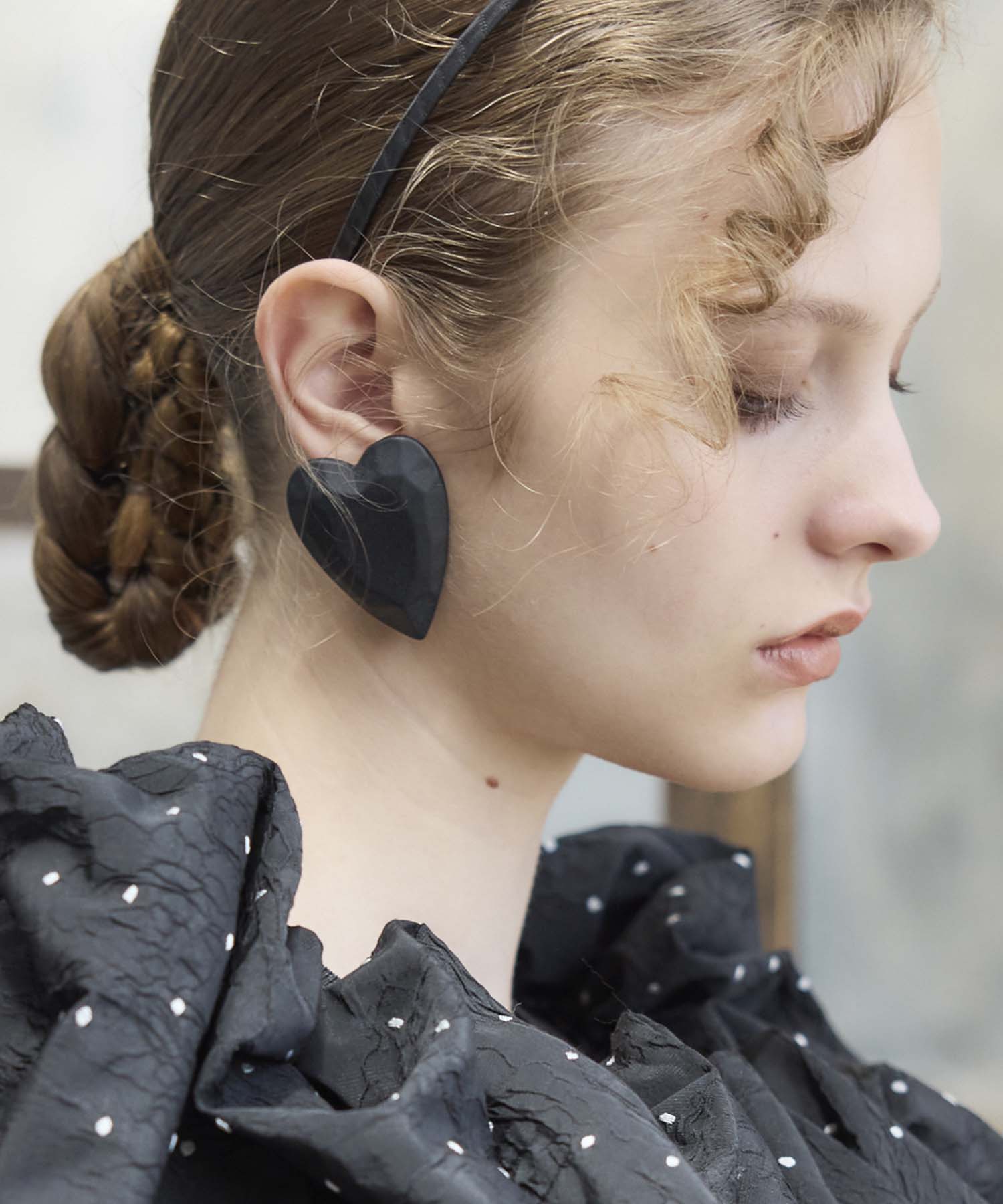 【LIMITED NUMBER】ハートマーブルピアス