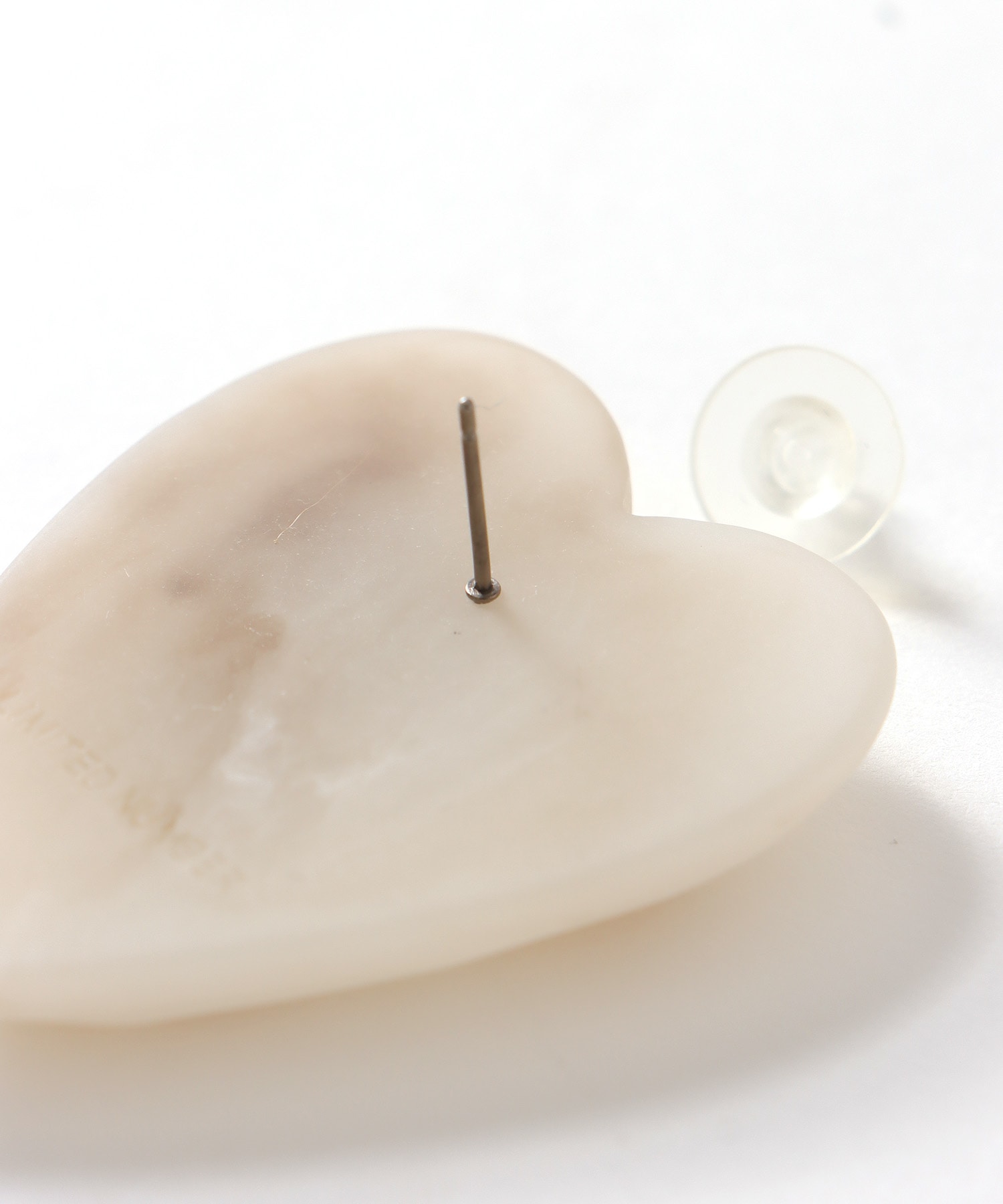 【LIMITED NUMBER】ハートマーブルピアス