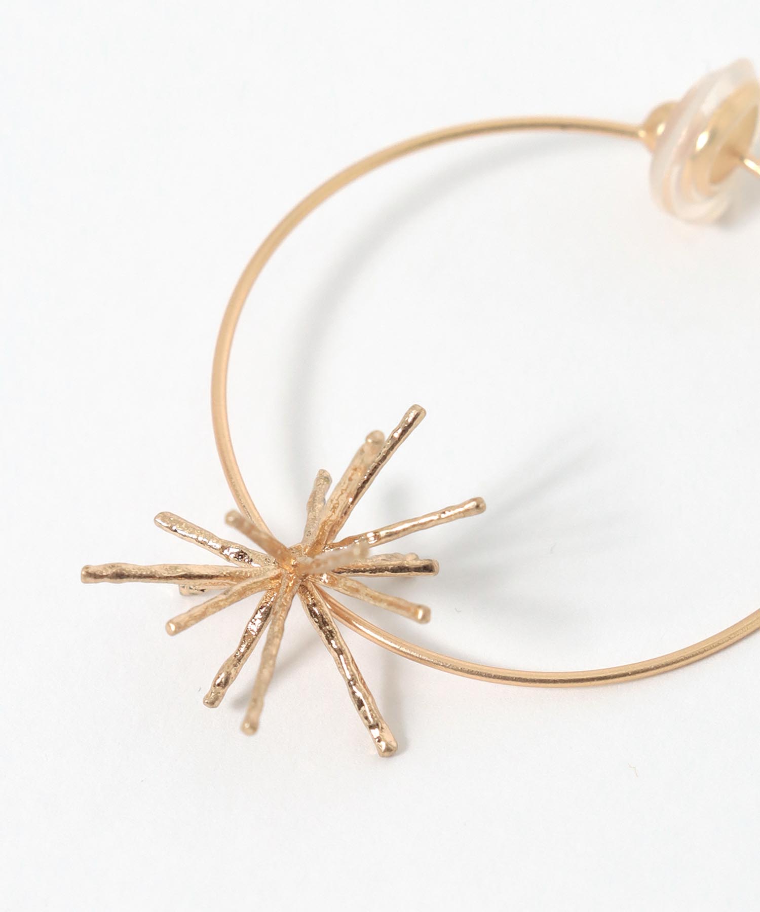 【LIMITED NUMBER】スターフープイヤリング