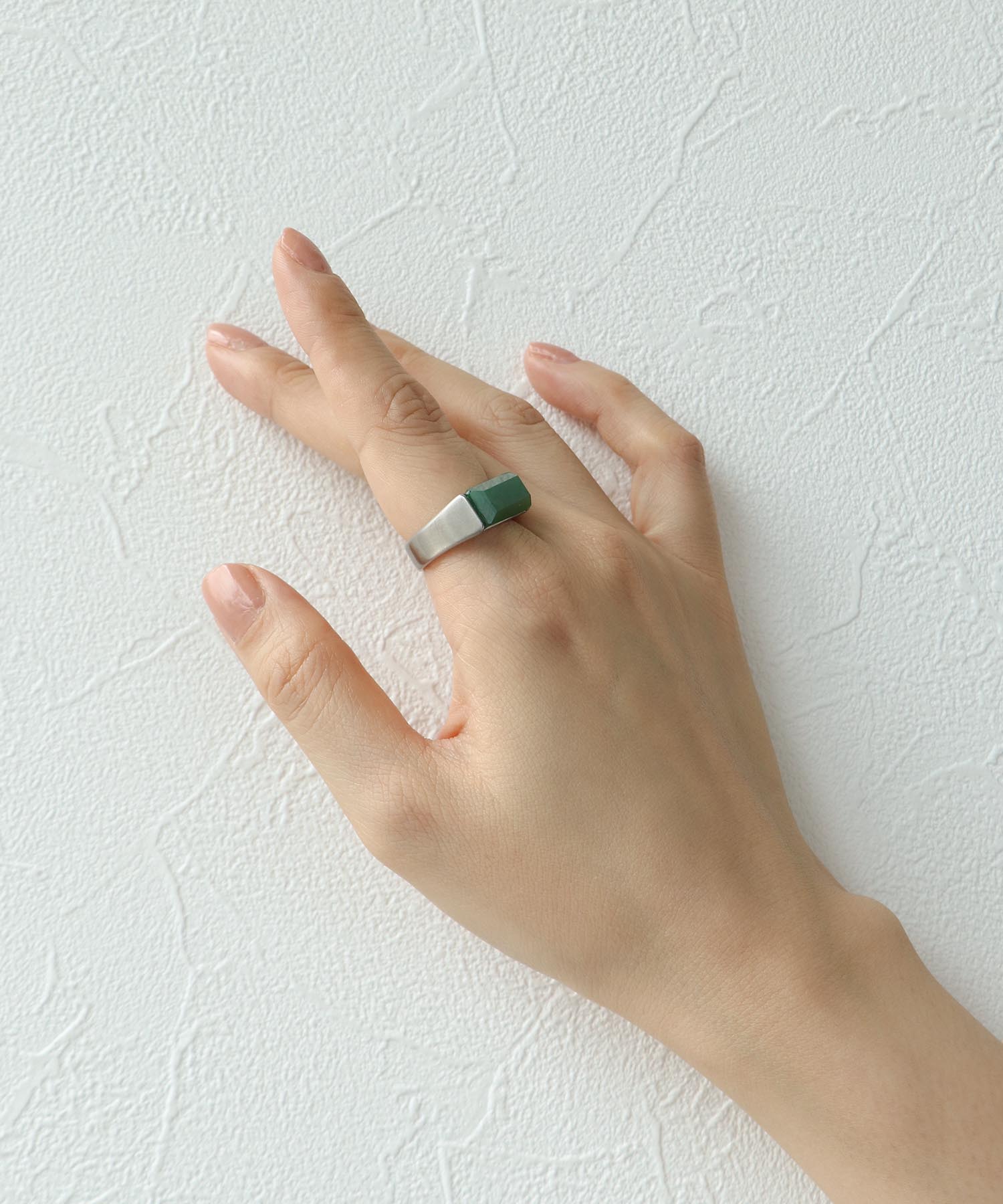 【LIMITED NUMBER】316Lステンレス天然石リング#13