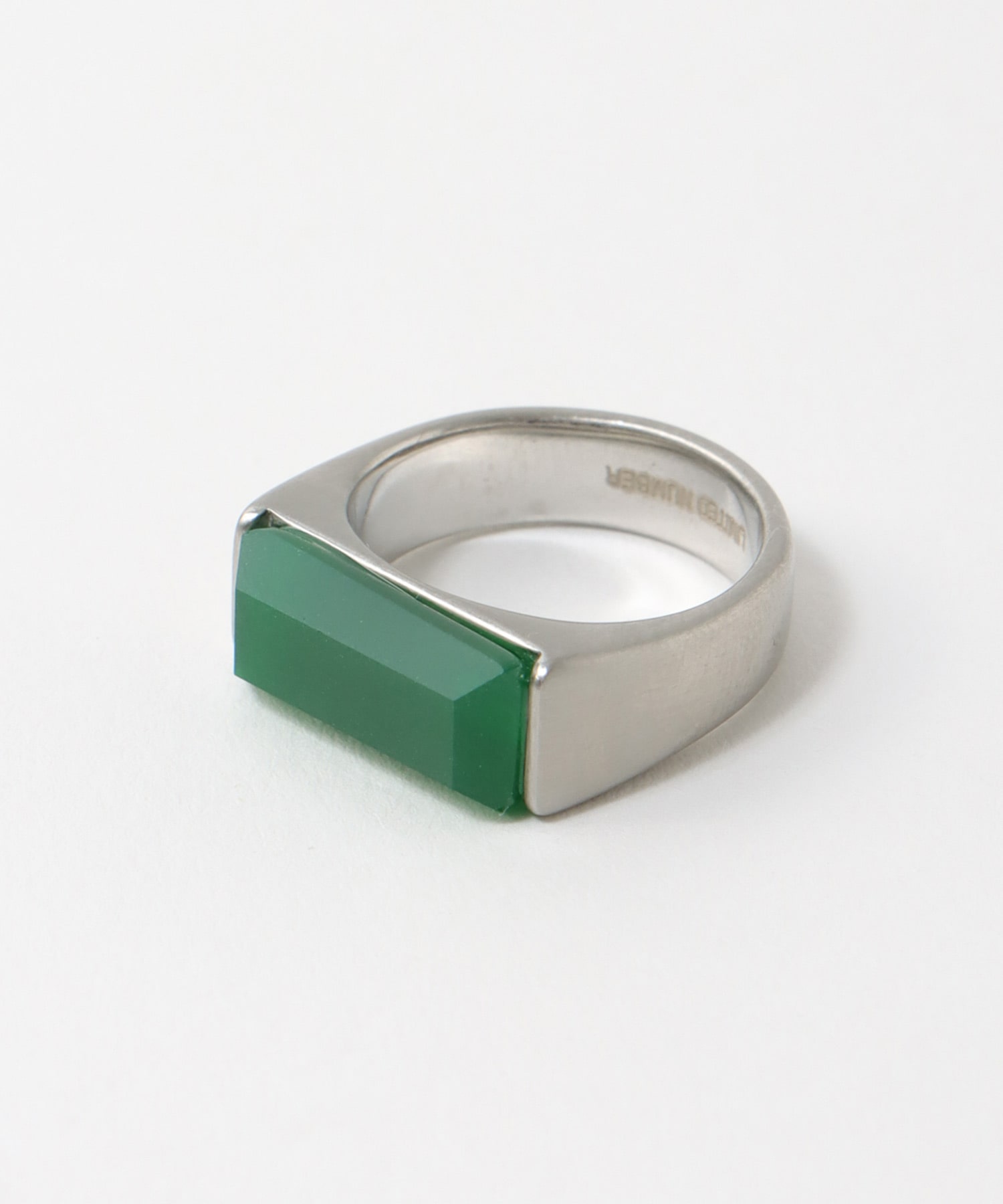 【LIMITED NUMBER】316Lステンレス天然石リング#13