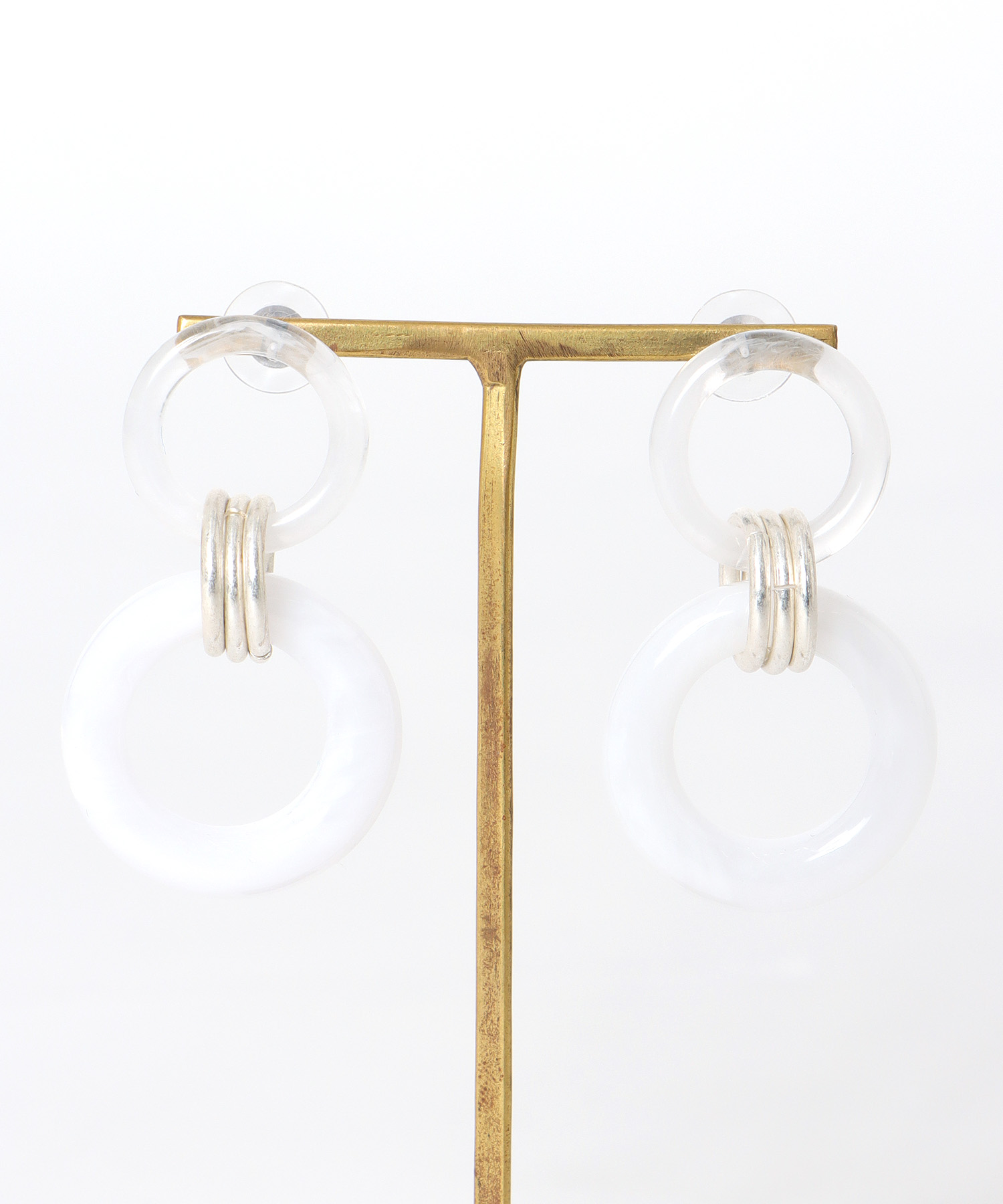 【LIMITED NUMBER】ダブルクリアアクリルピアス