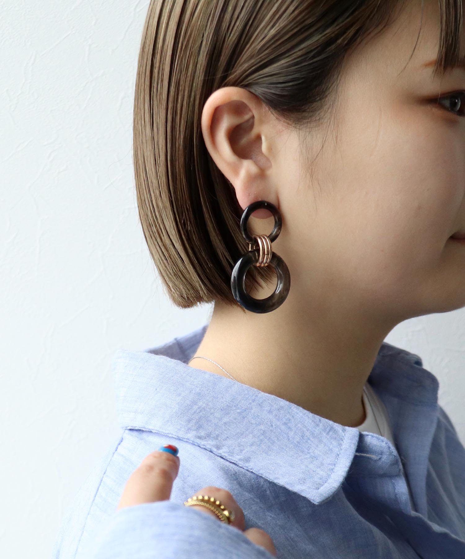 【LIMITED NUMBER】ダブルクリアアクリルピアス