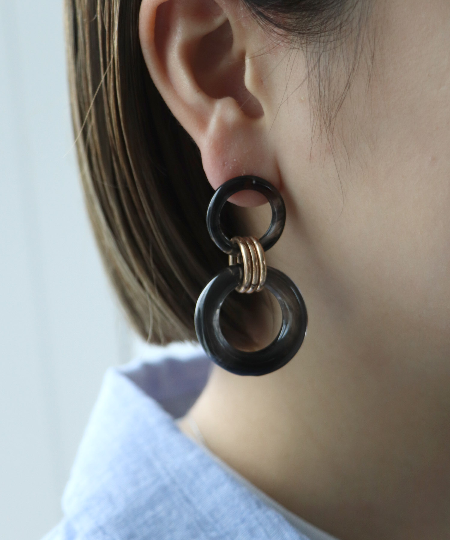 【LIMITED NUMBER】ダブルクリアアクリルピアス