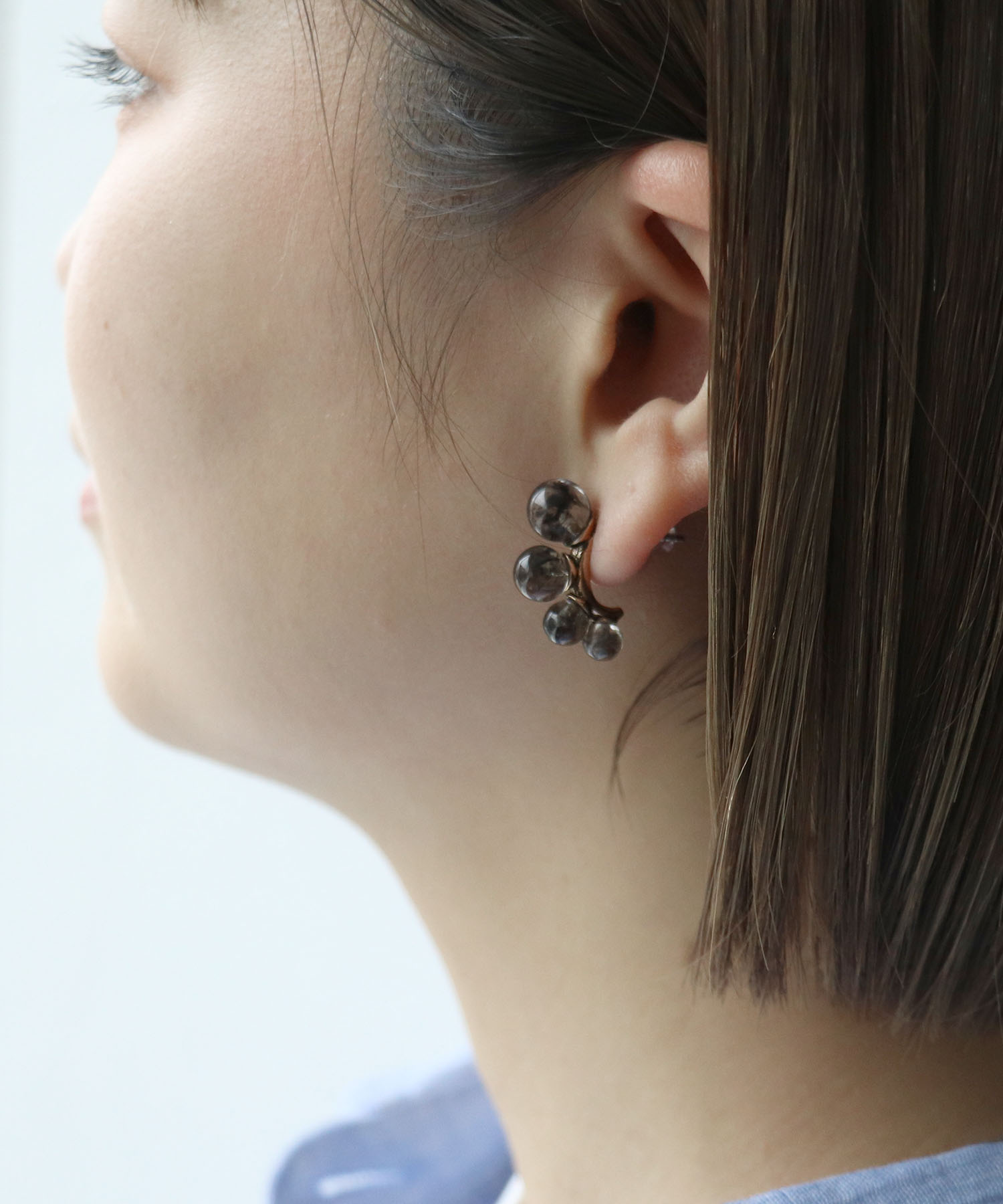 【LIMITED NUMBER】粒々クリアピアス