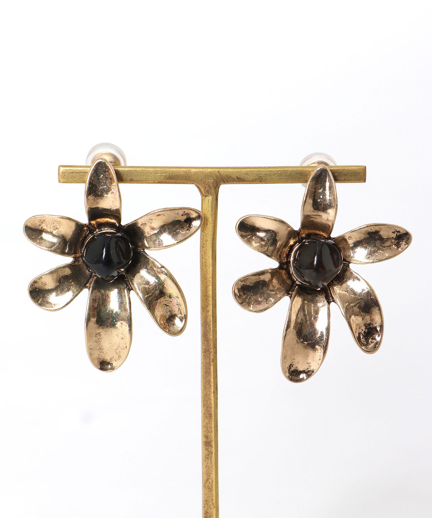 【LIMITED NUMBER】アンティークメタルフラワーイヤリング