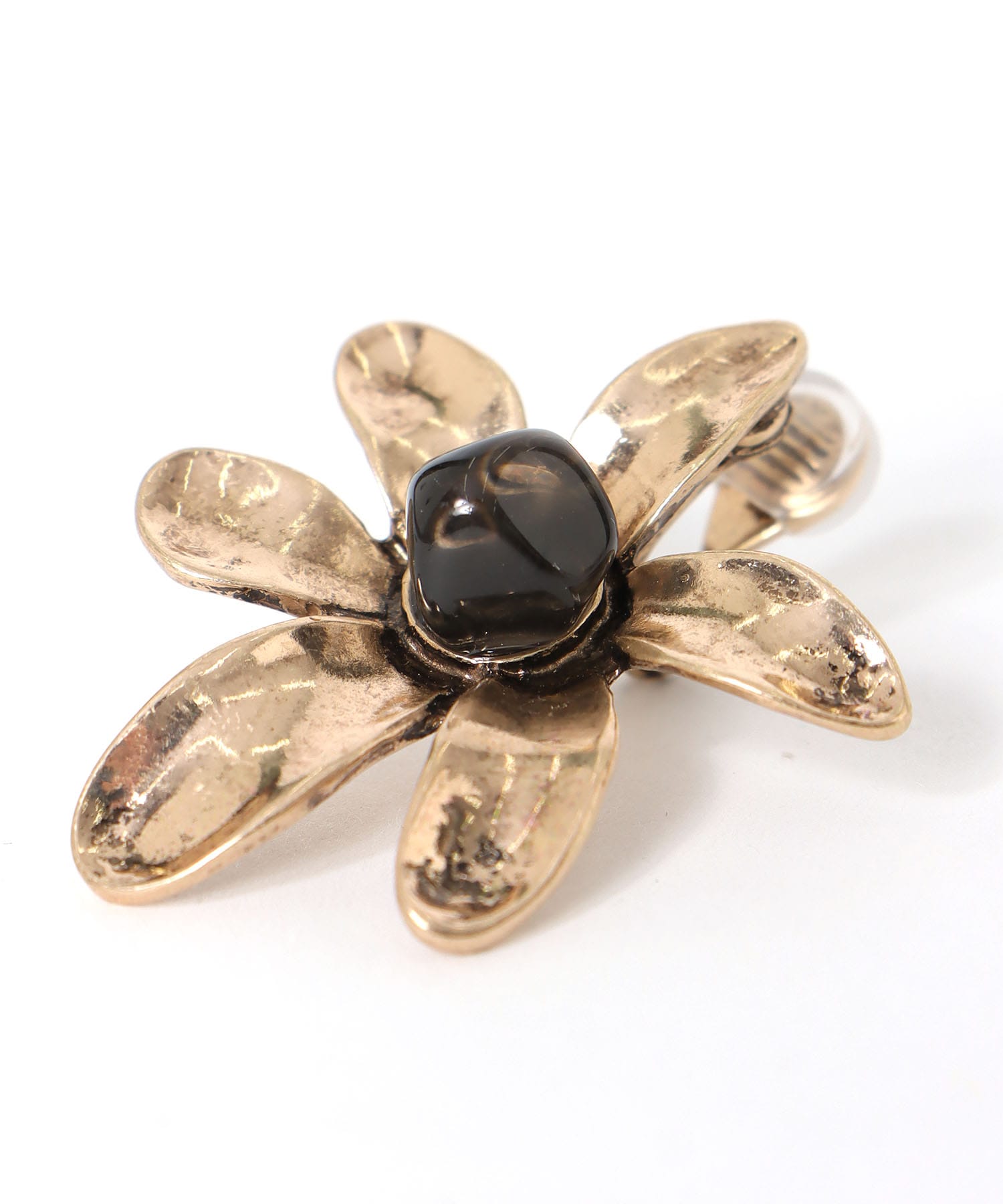 【LIMITED NUMBER】アンティークメタルフラワーイヤリング