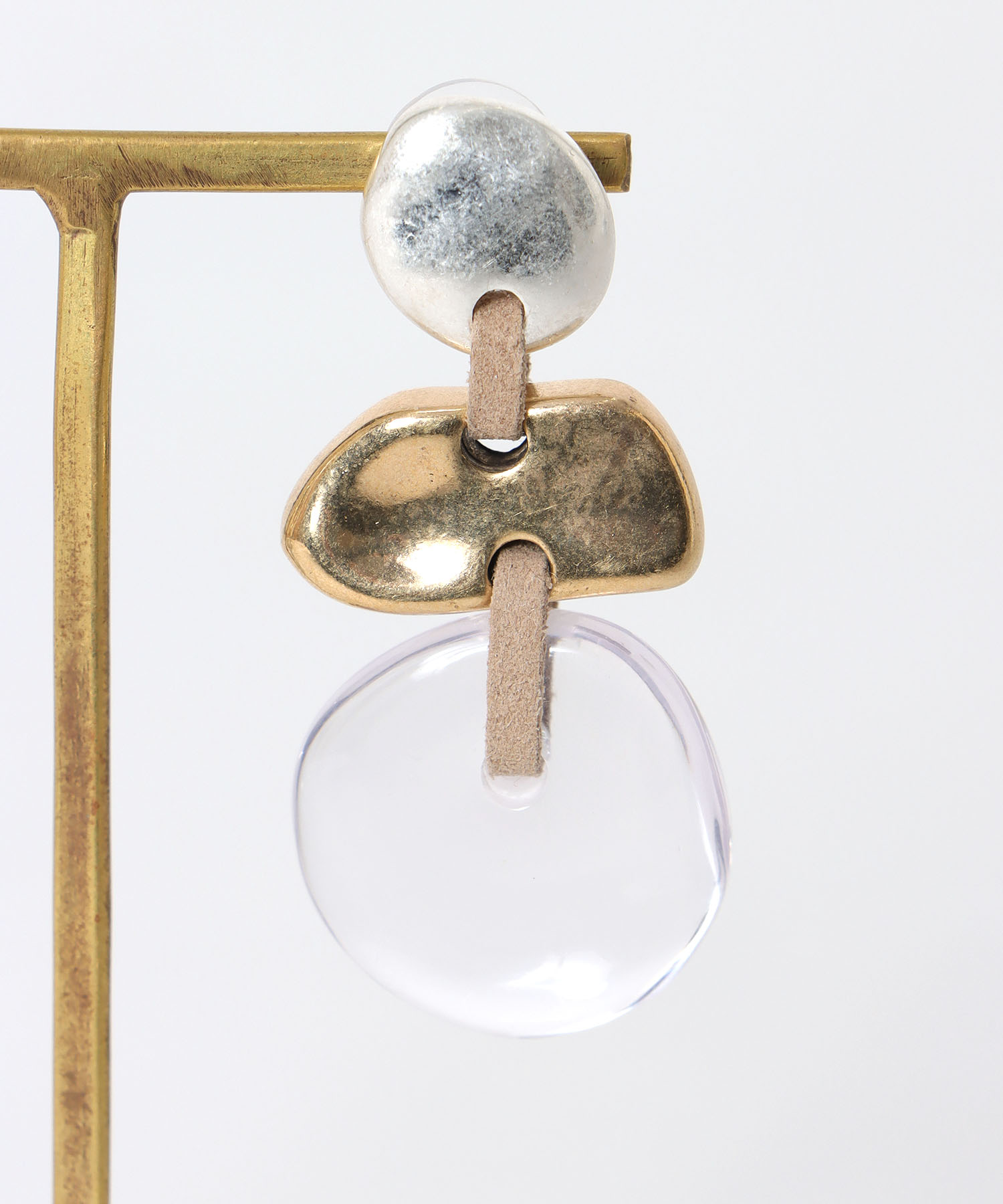 【LIMITED NUMBER】メタル×クリアMIXピアス