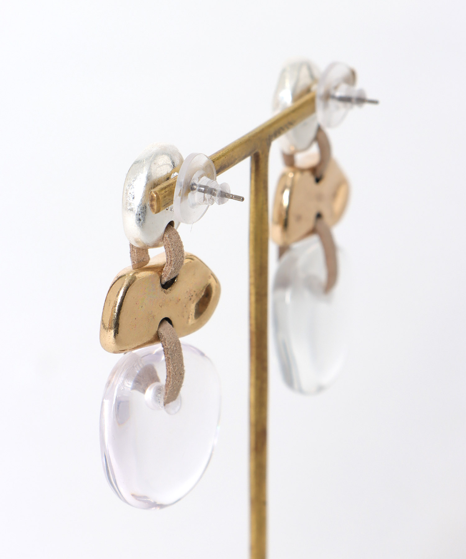 【LIMITED NUMBER】メタル×クリアMIXピアス