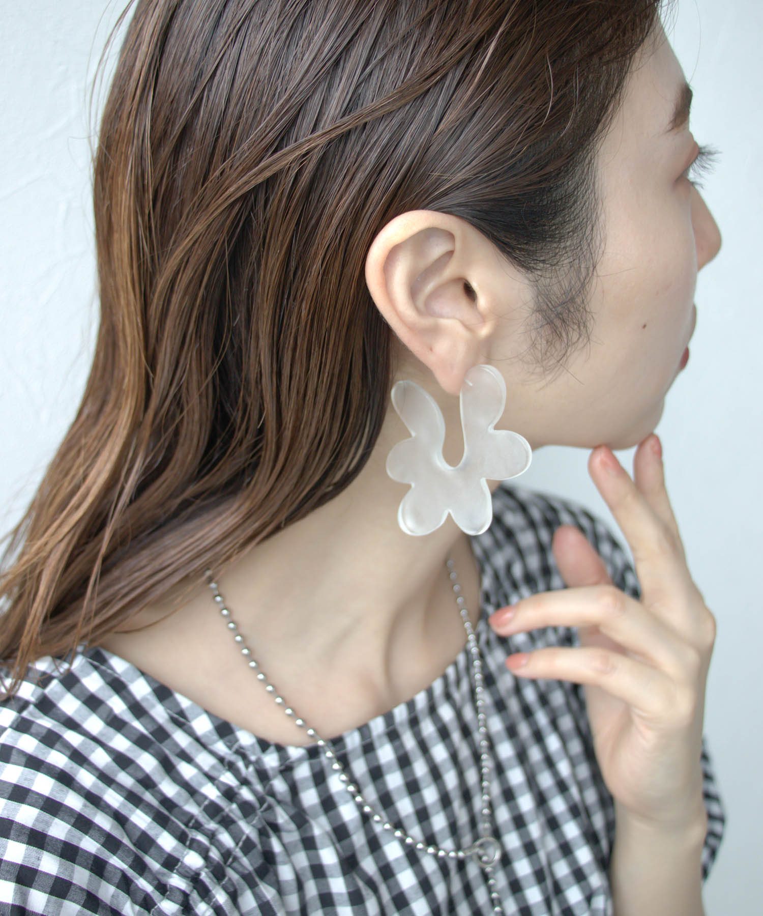 【LIMITED NUMBER】マットフラワーピアス