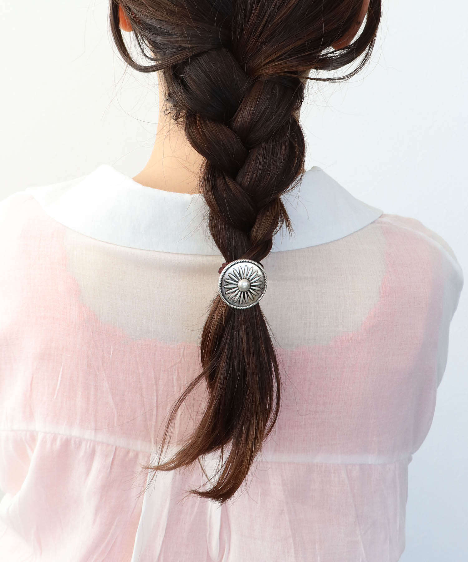 【LIMITED NUMBER】フラワーボタンコンチョヘアゴム