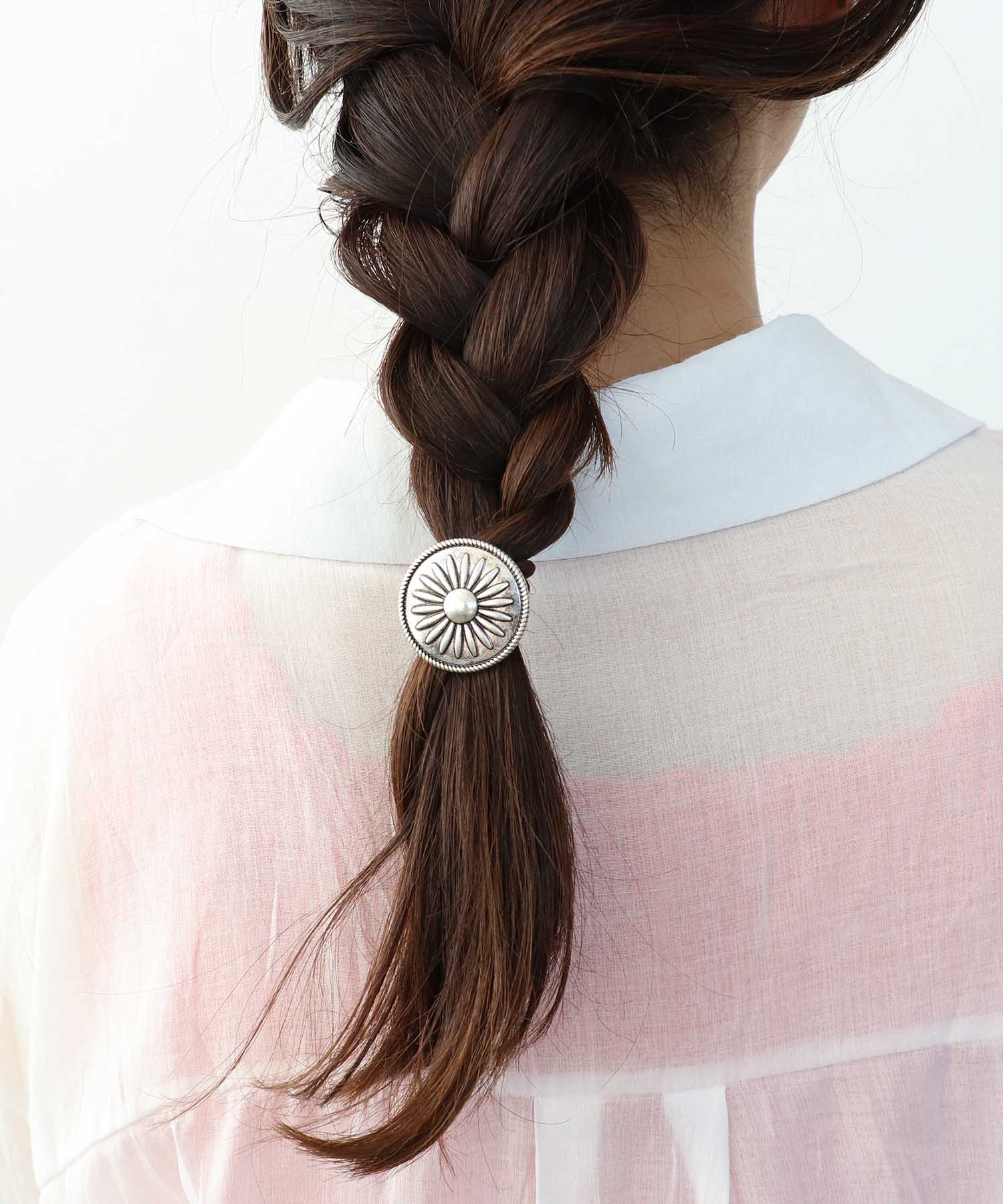 【LIMITED NUMBER】フラワーボタンコンチョヘアゴム