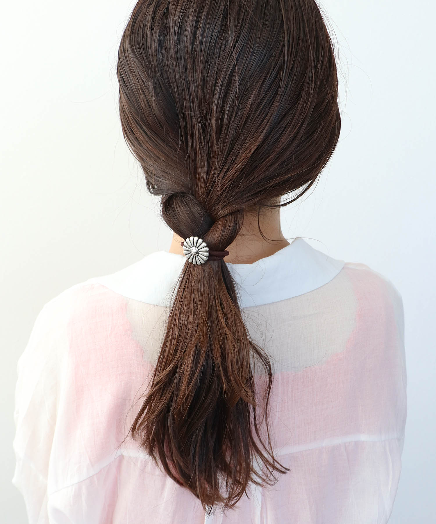 【LIMITED NUMBER】フラワーコンチョヘアゴム