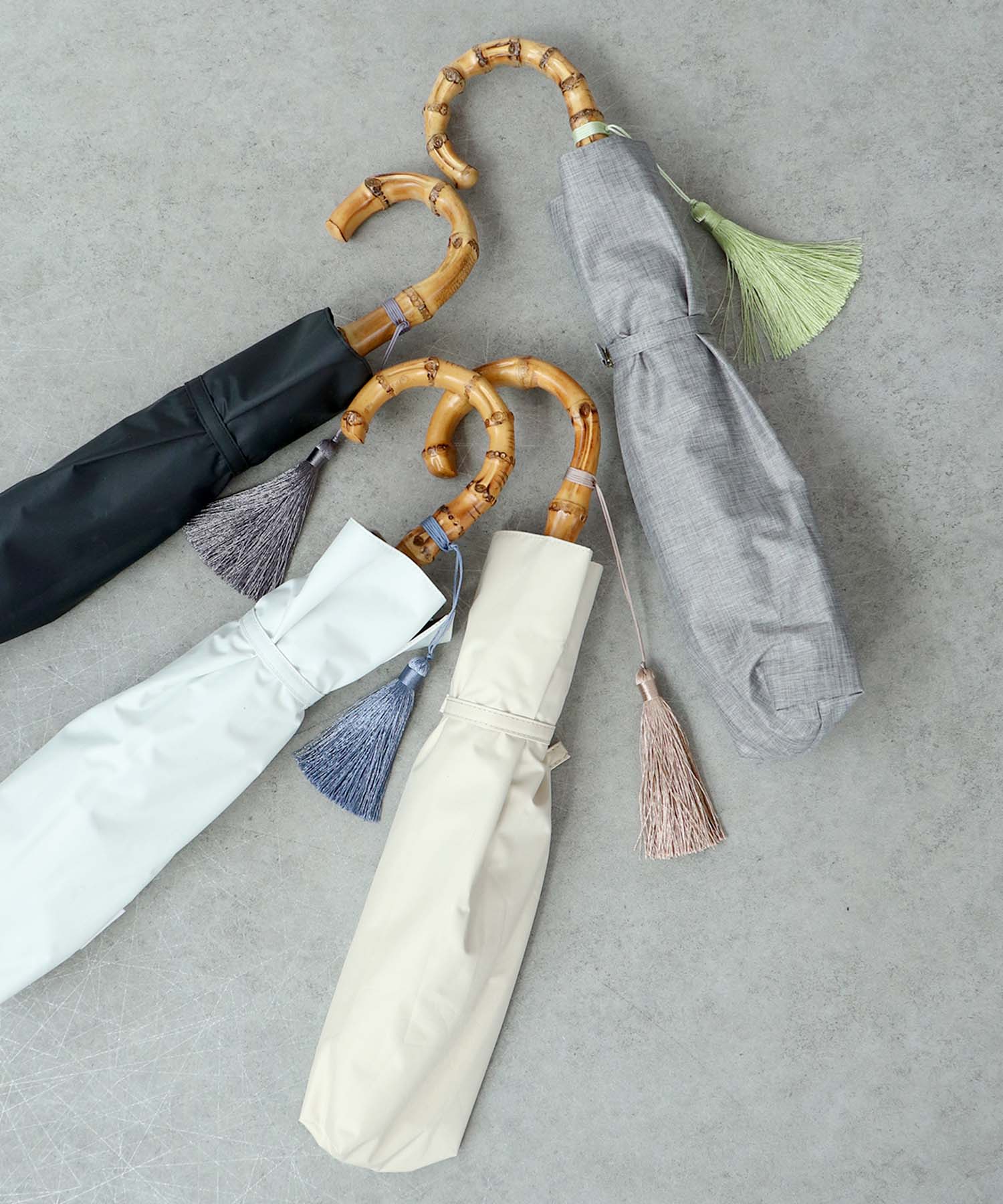 【Wpc.】UVO 完全遮光2段無地タッセル mini/ 晴雨兼用