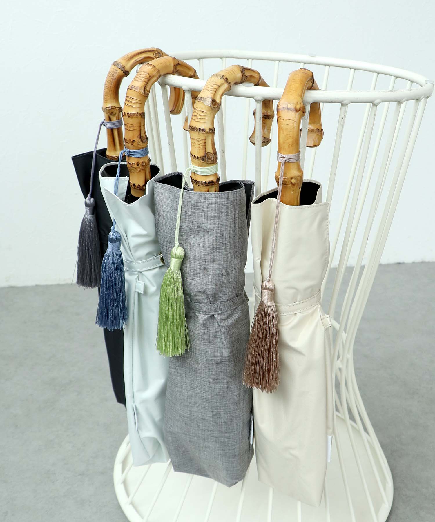 【Wpc.】UVO 完全遮光2段無地タッセル mini/ 晴雨兼用