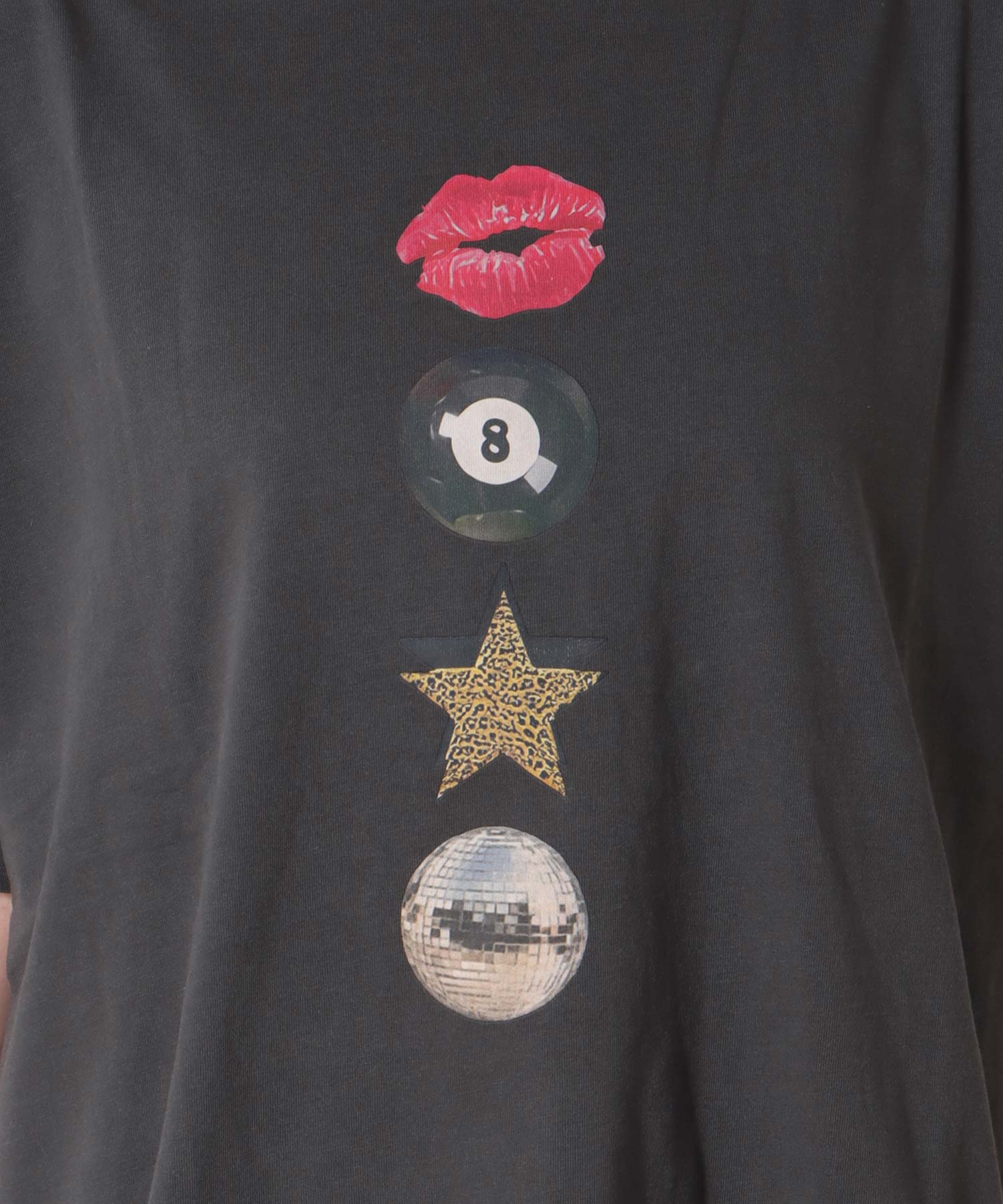 〔お家で試着〕モチーフプリントビッグTシャツ