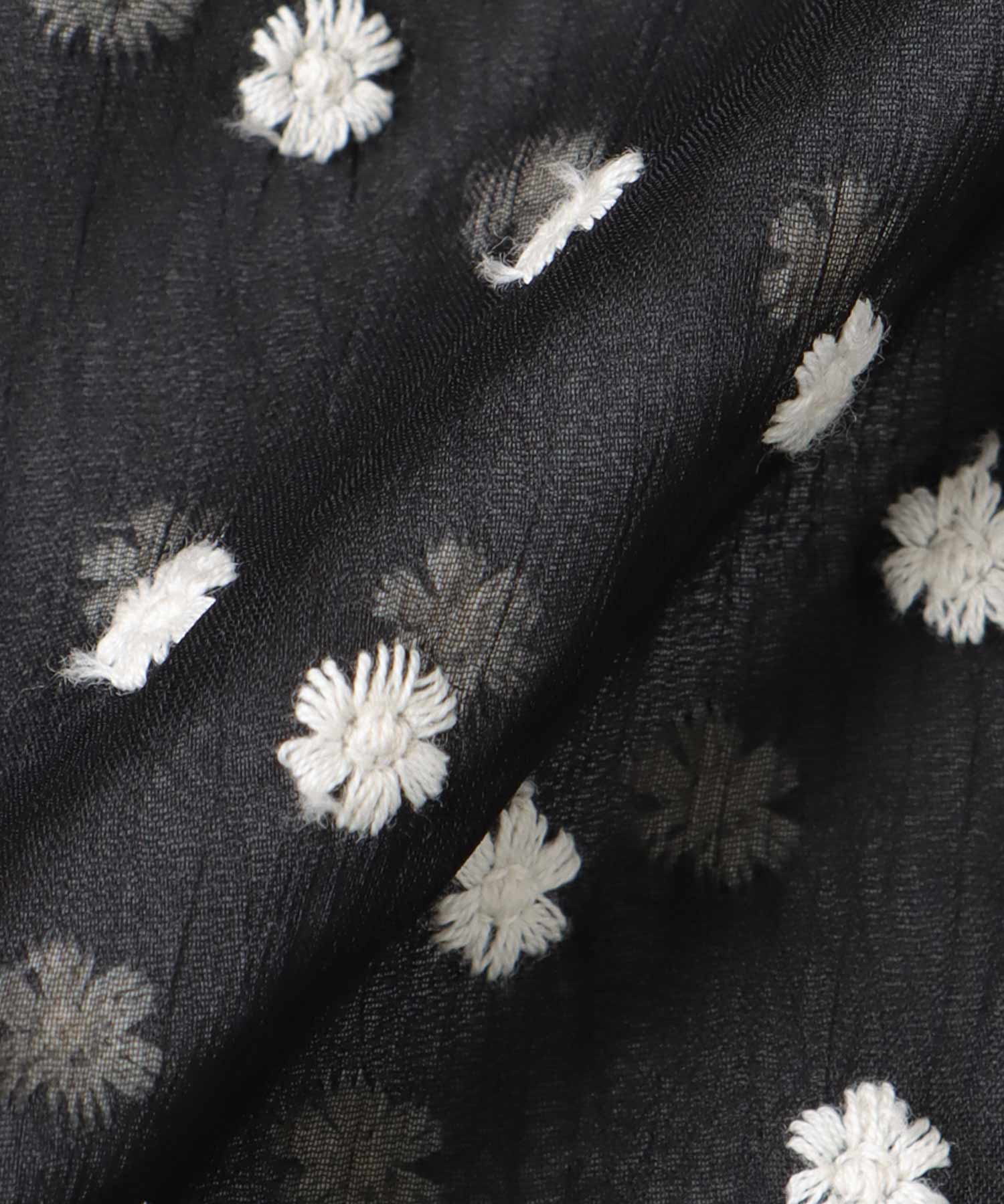 楊柳フラワー刺繍ブラウス