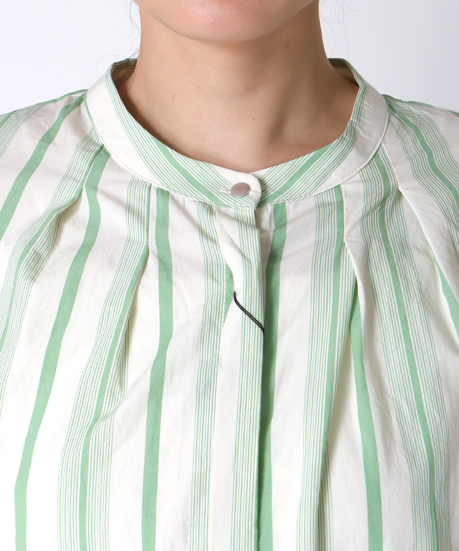 〔お家で試着〕ギャザースリーブブラウス (別注)