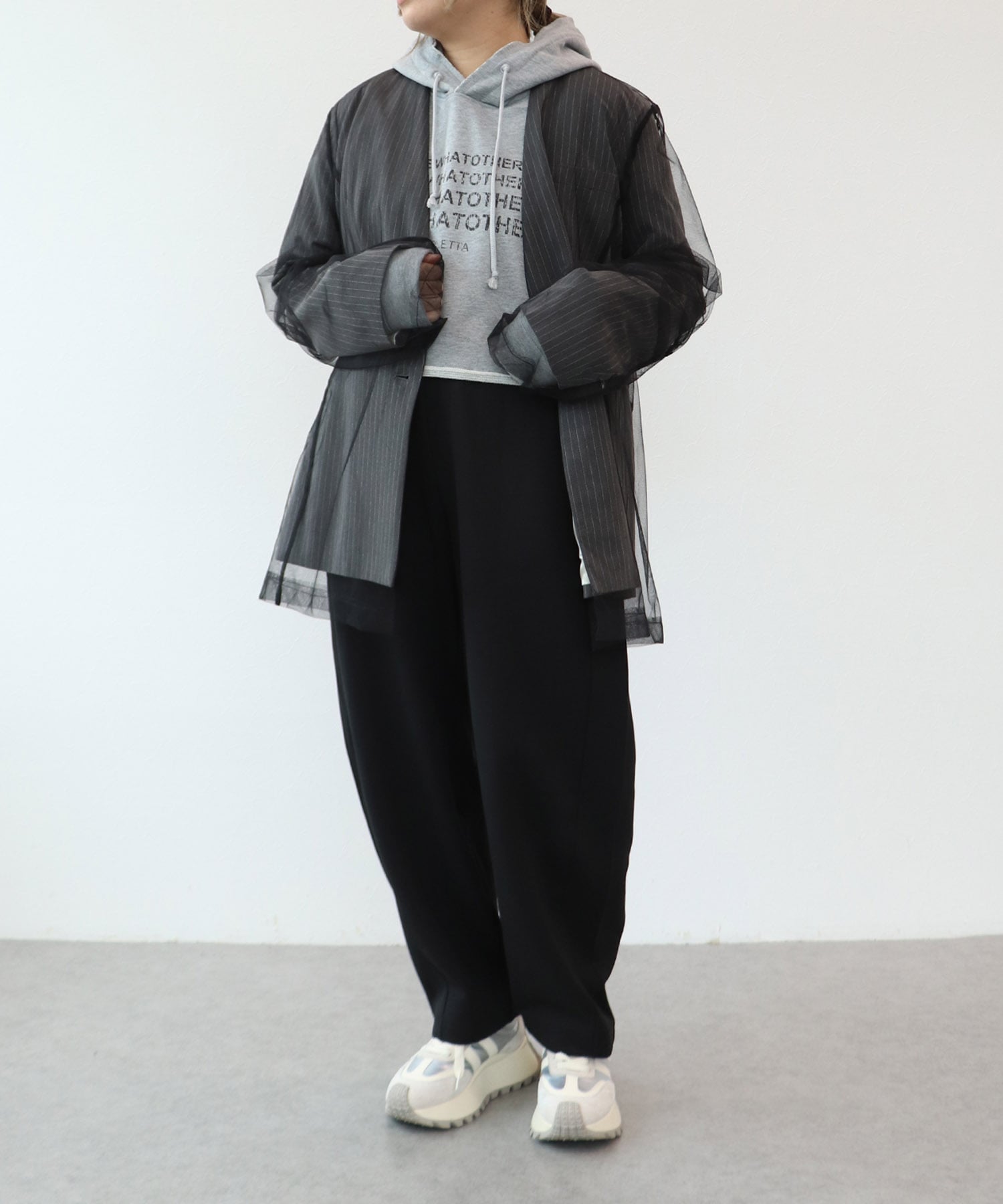 ボクシーレイヤードチュールジャケット