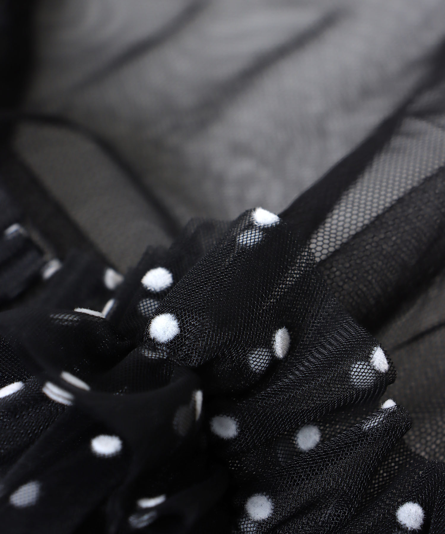 デコレーティブチュールフリルトップス