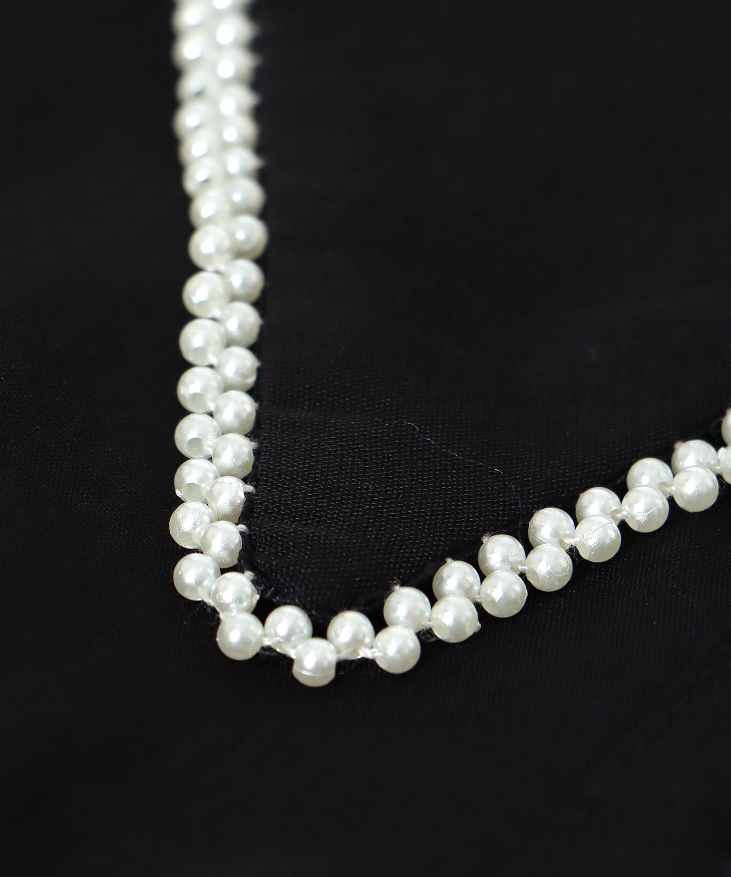 パールトリムシアーシャツブラウス