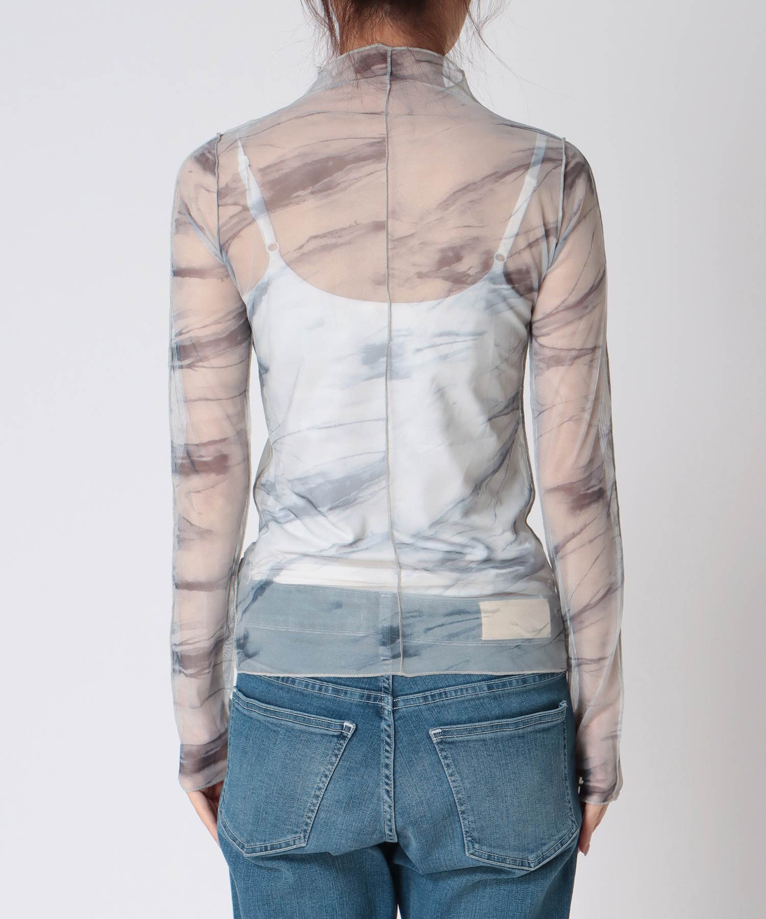 アート柄シアーインナー