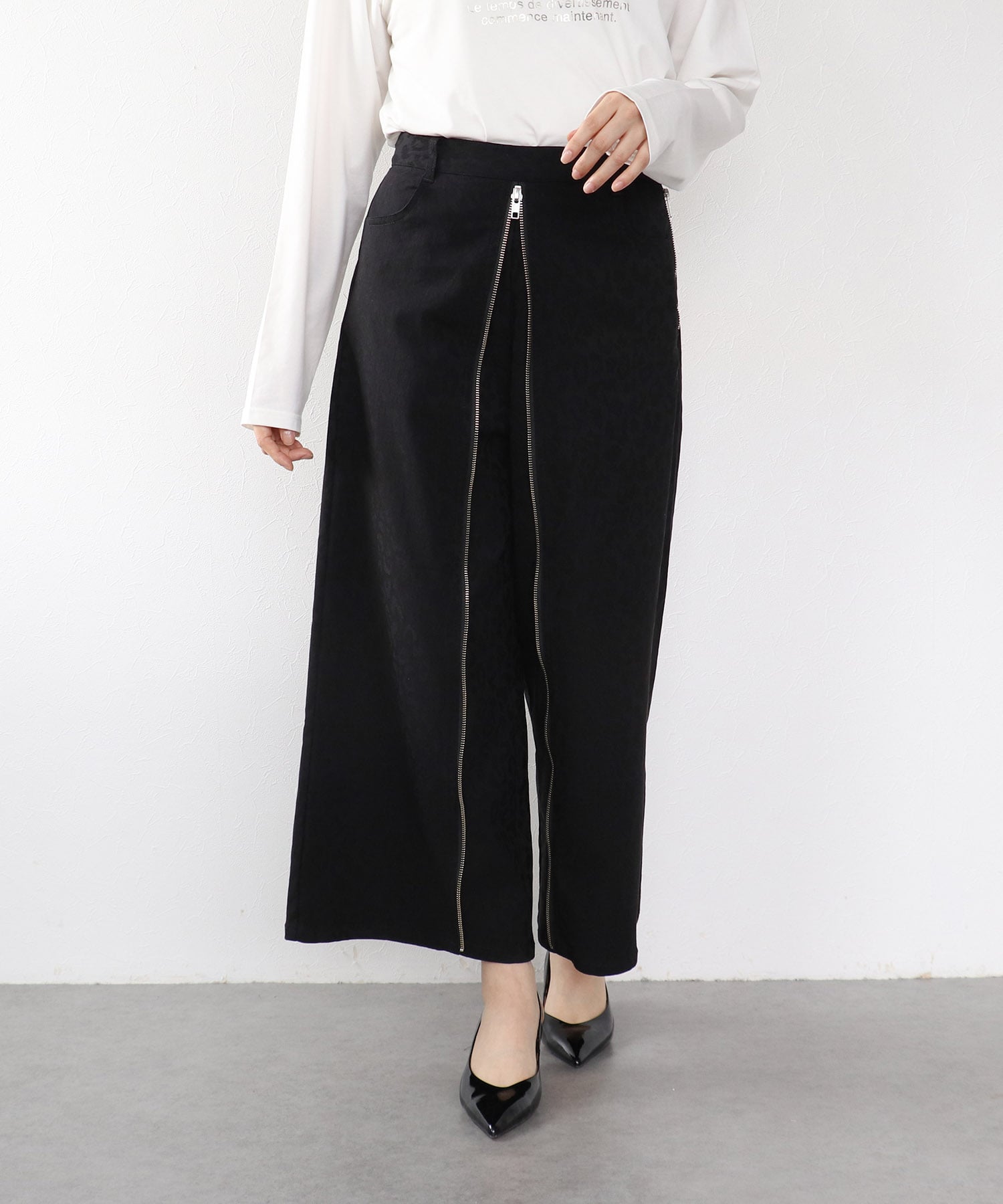 フロントジップ２WAYパンツ