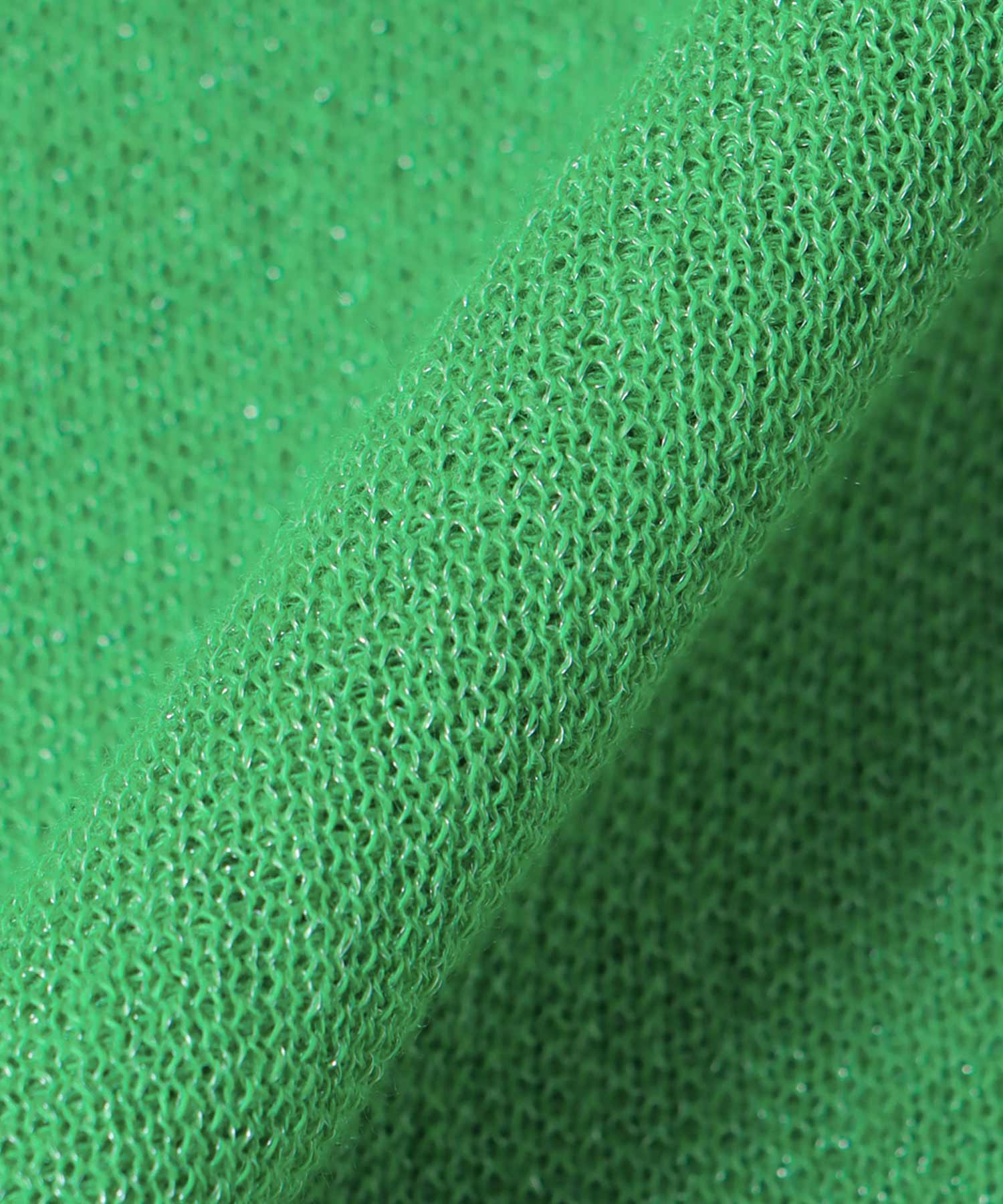 ラメ総針ニットプルオーバー