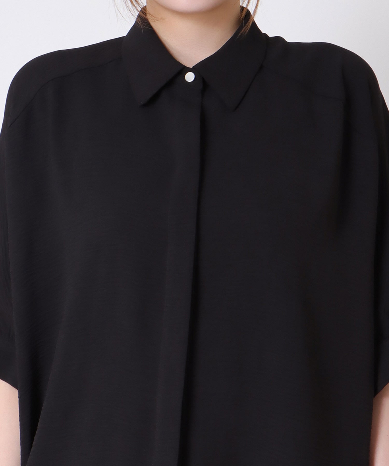 麻ライクチュニックブラウス