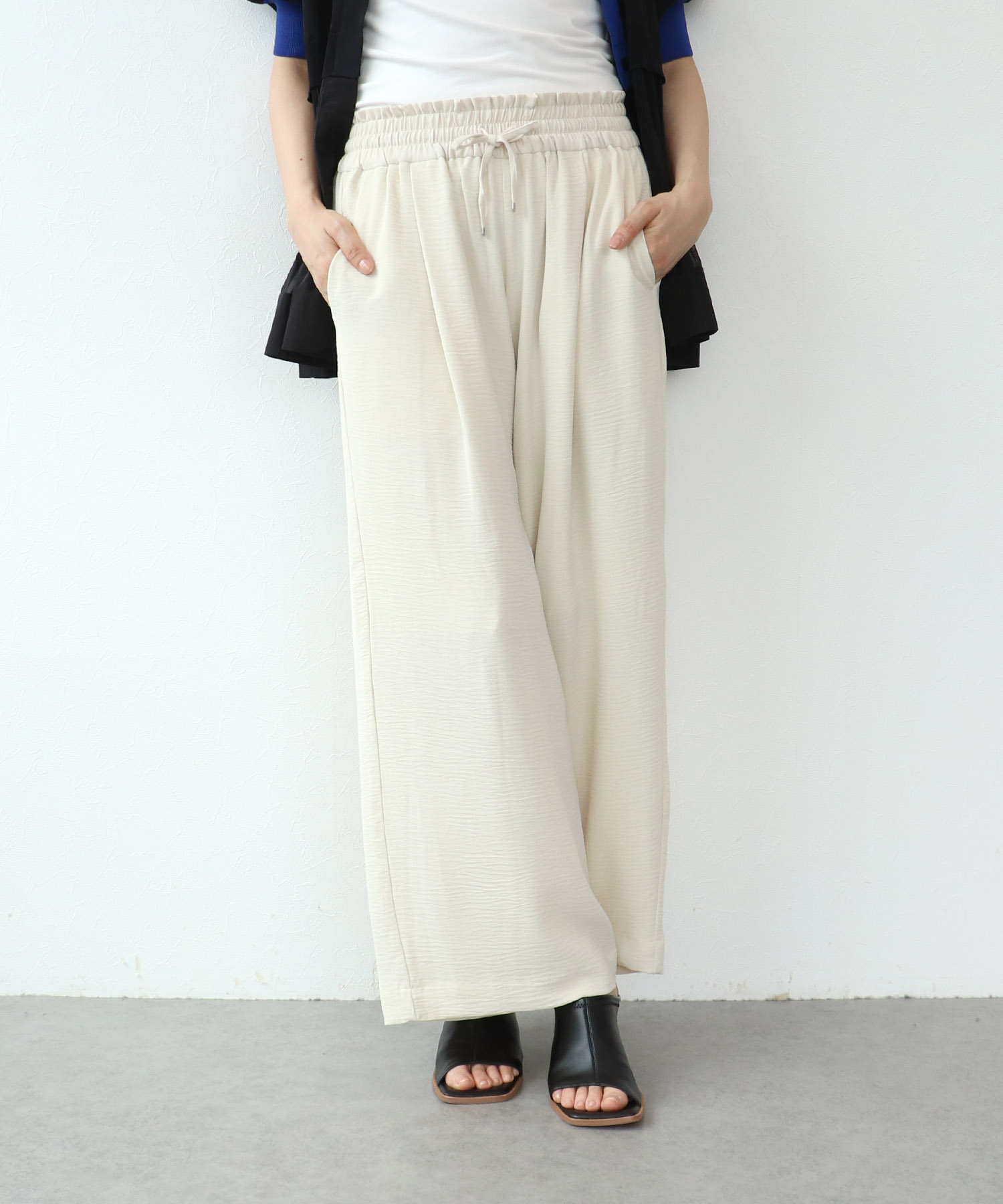 麻ライクリラックスパンツ