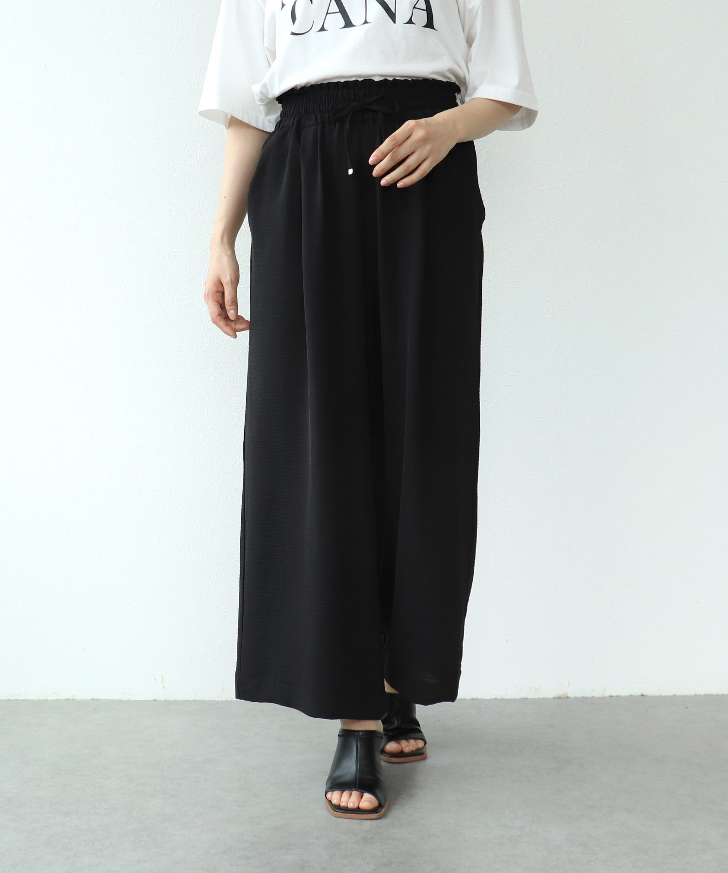 麻ライクリラックスパンツ