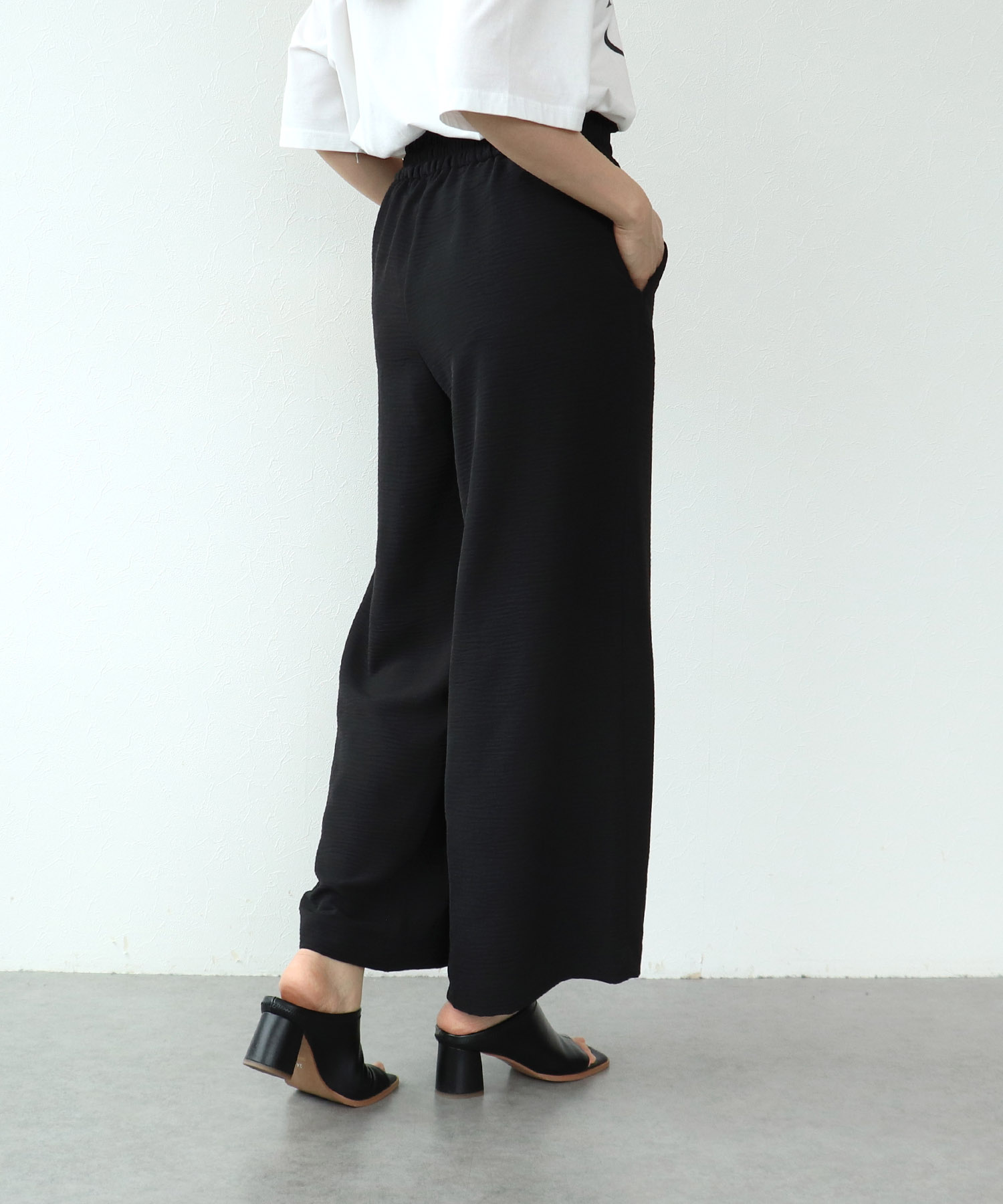 麻ライクリラックスパンツ