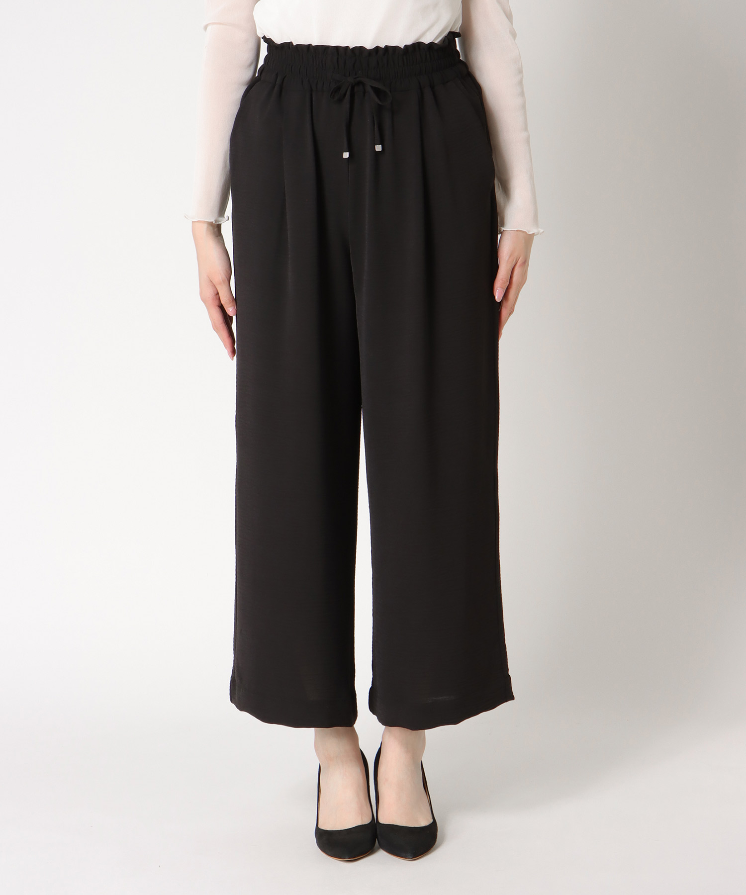 麻ライクリラックスパンツ