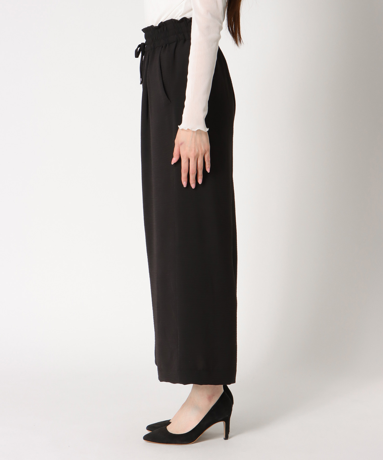 麻ライクリラックスパンツ