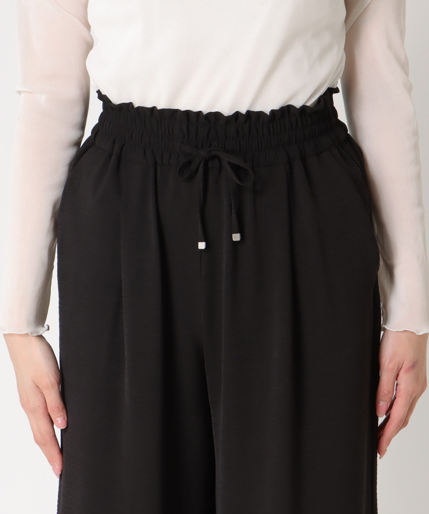 麻ライクリラックスパンツ