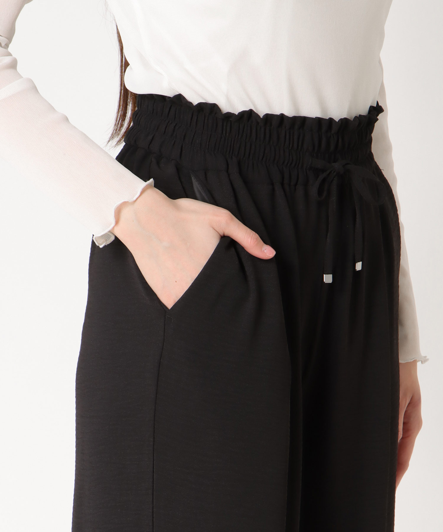 麻ライクリラックスパンツ