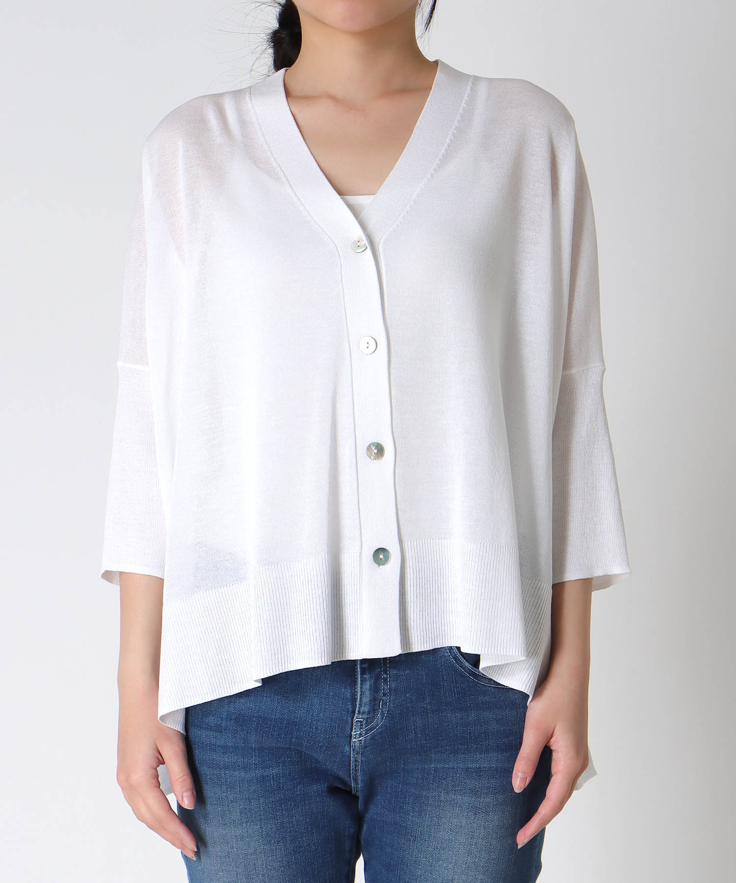 UVサラサラBOXシルエットカーディガン
